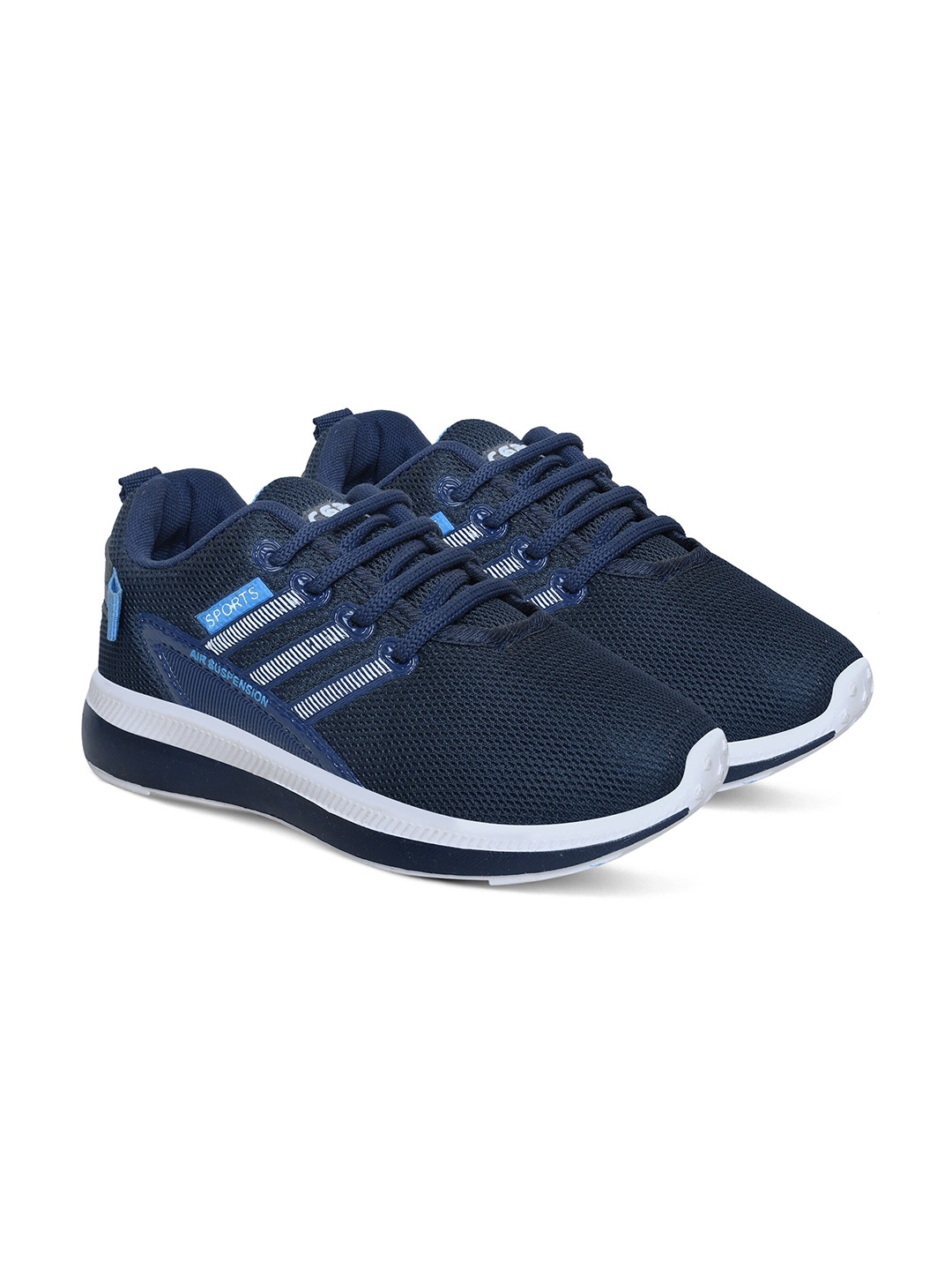 

Airspot Kids Antimicrobial Mesh Training Or Gym Shoes, Navy blue