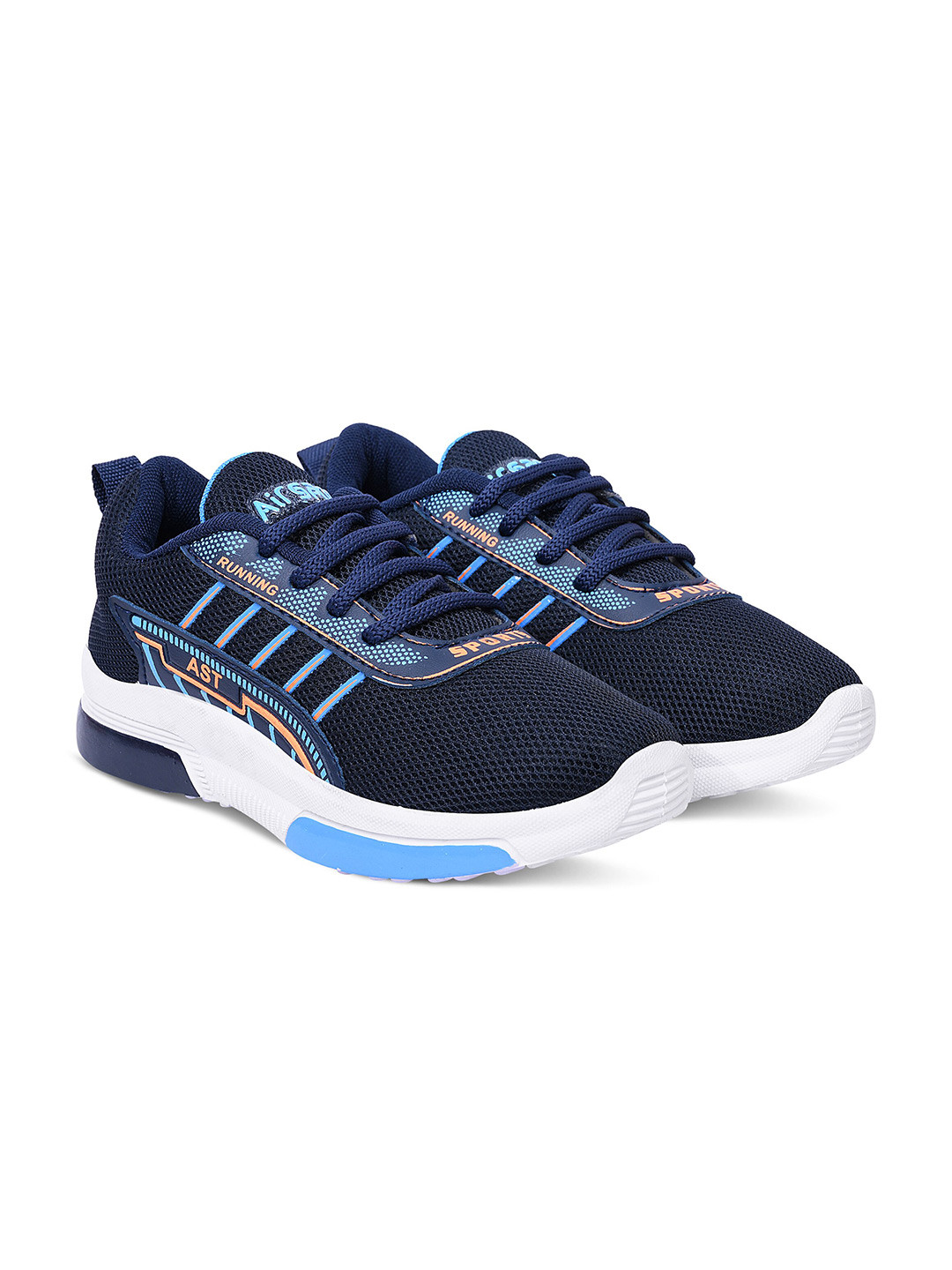 

Airspot Kids Antimicrobial Mesh Training Or Gym Shoes, Navy blue