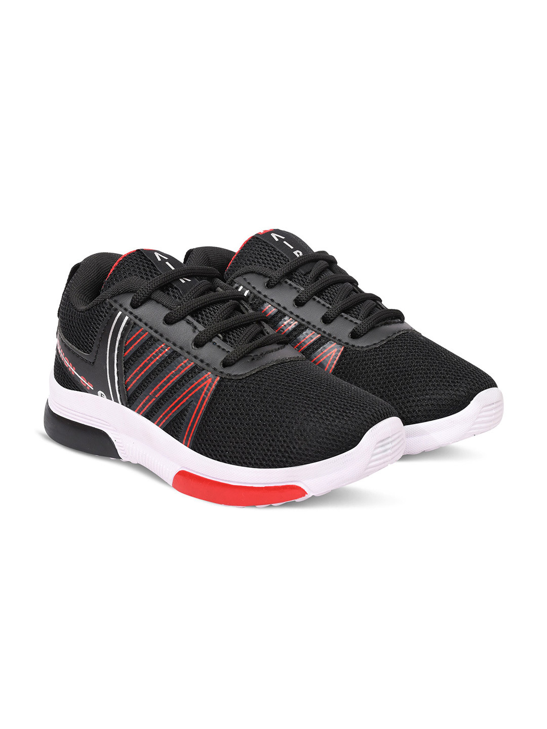

Airspot Kids Antimicrobial Mesh Training Or Gym Shoes, Black