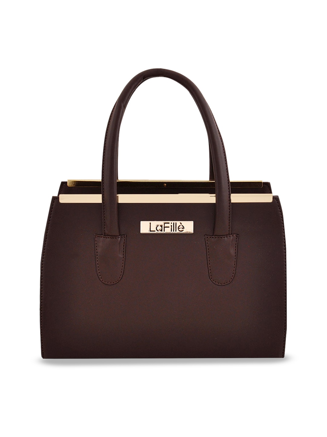 

LaFille Structured Handheld Bag, Brown