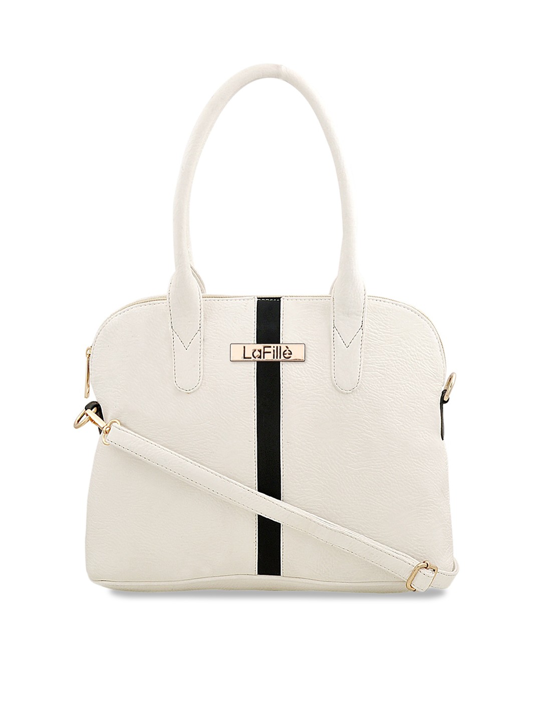 

LaFille PU Structured Handheld Bag With Quilted, White