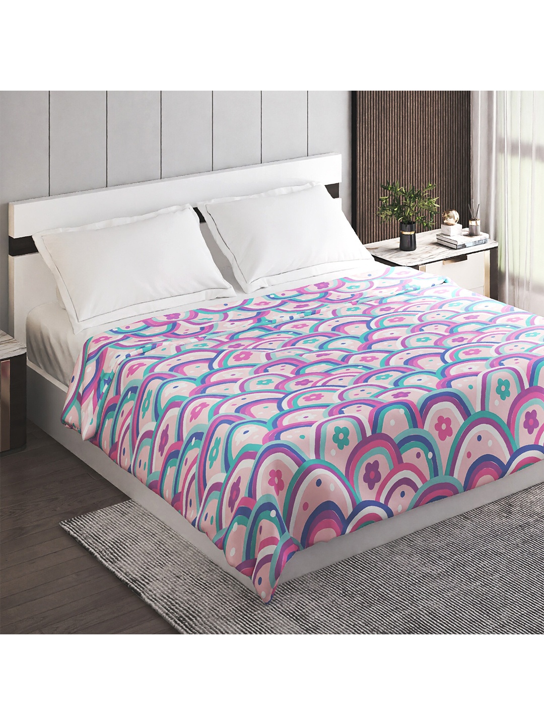 

Home Centre Purple Summer 150 GSM Double Bed Blanket