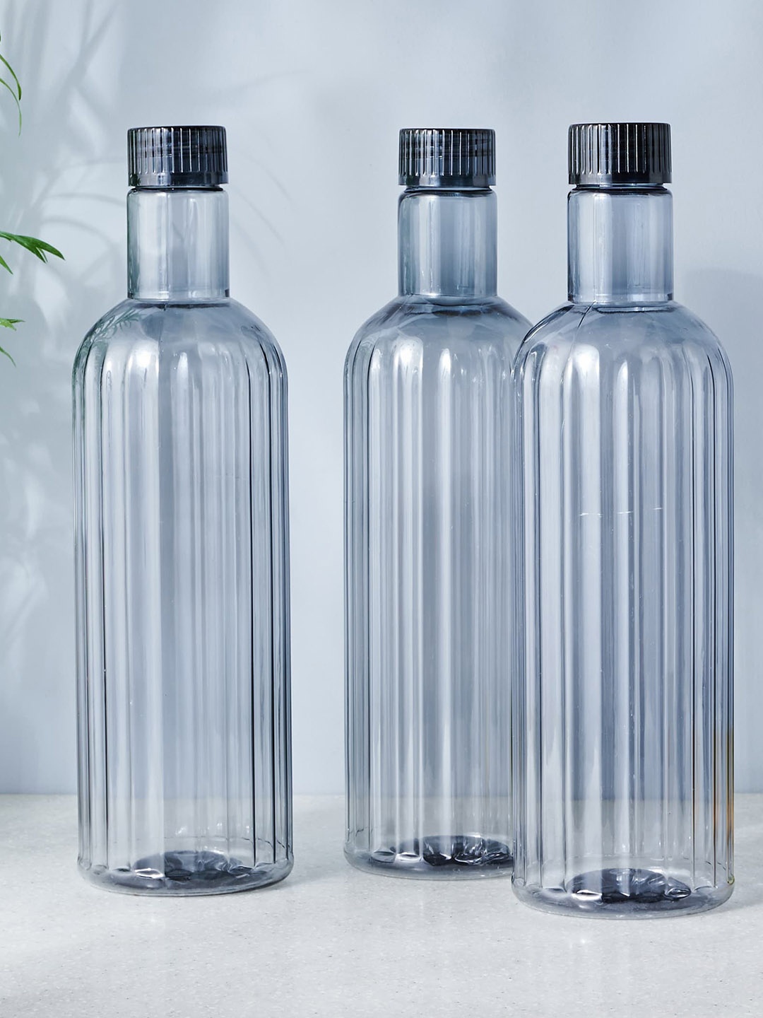 

Home Centre Corsica Clinton 3-Pcs Grey Textured Fridge Water Bottles - 1 L Each
