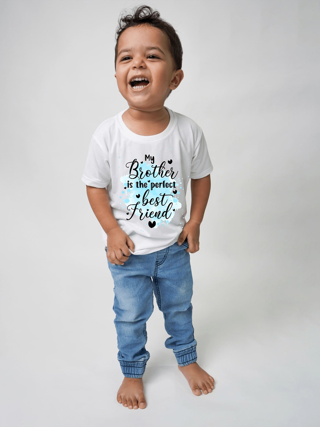 

KNITROOT Kids Printed Cotton T-shirt, White