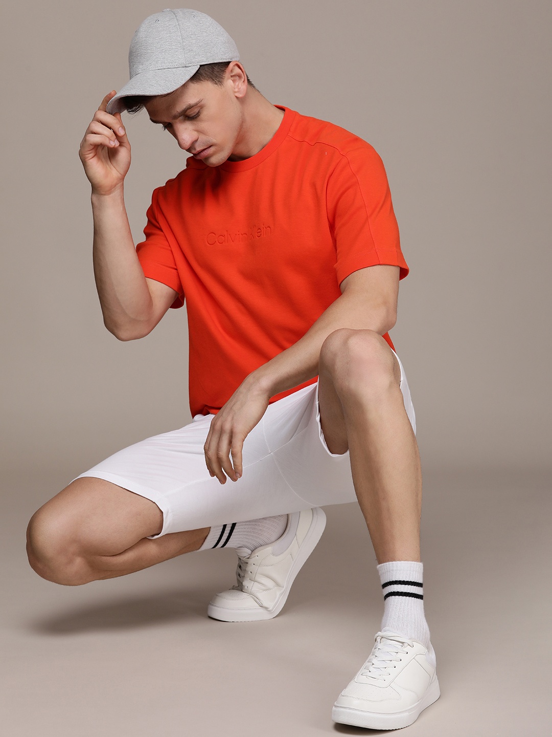

Calvin Klein Jeans Pure Cotton Relaxed Fit Casual T-shirt, Orange