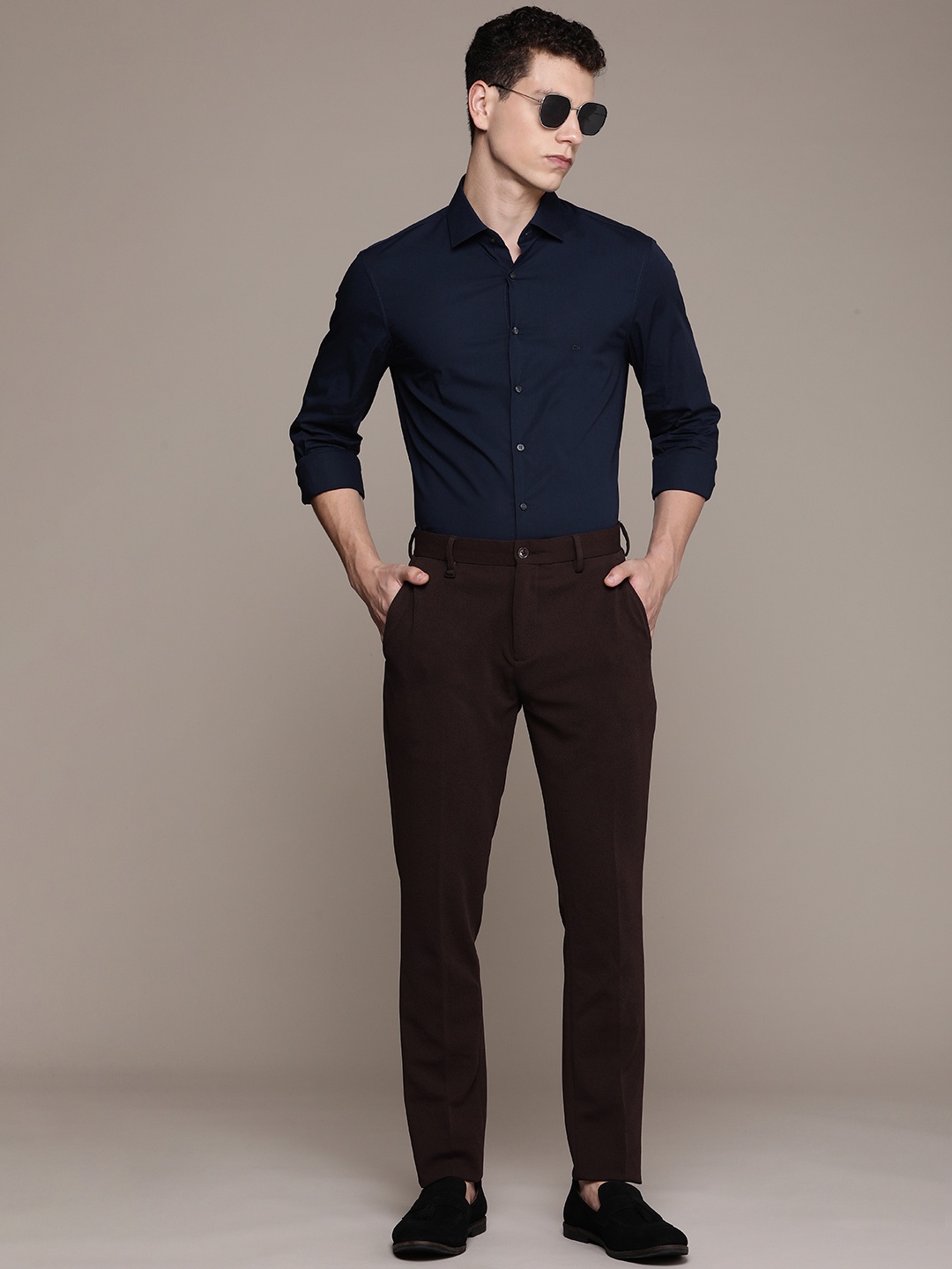 

Calvin Klein Jeans Slim Fit Smart Casual Shirt, Navy blue
