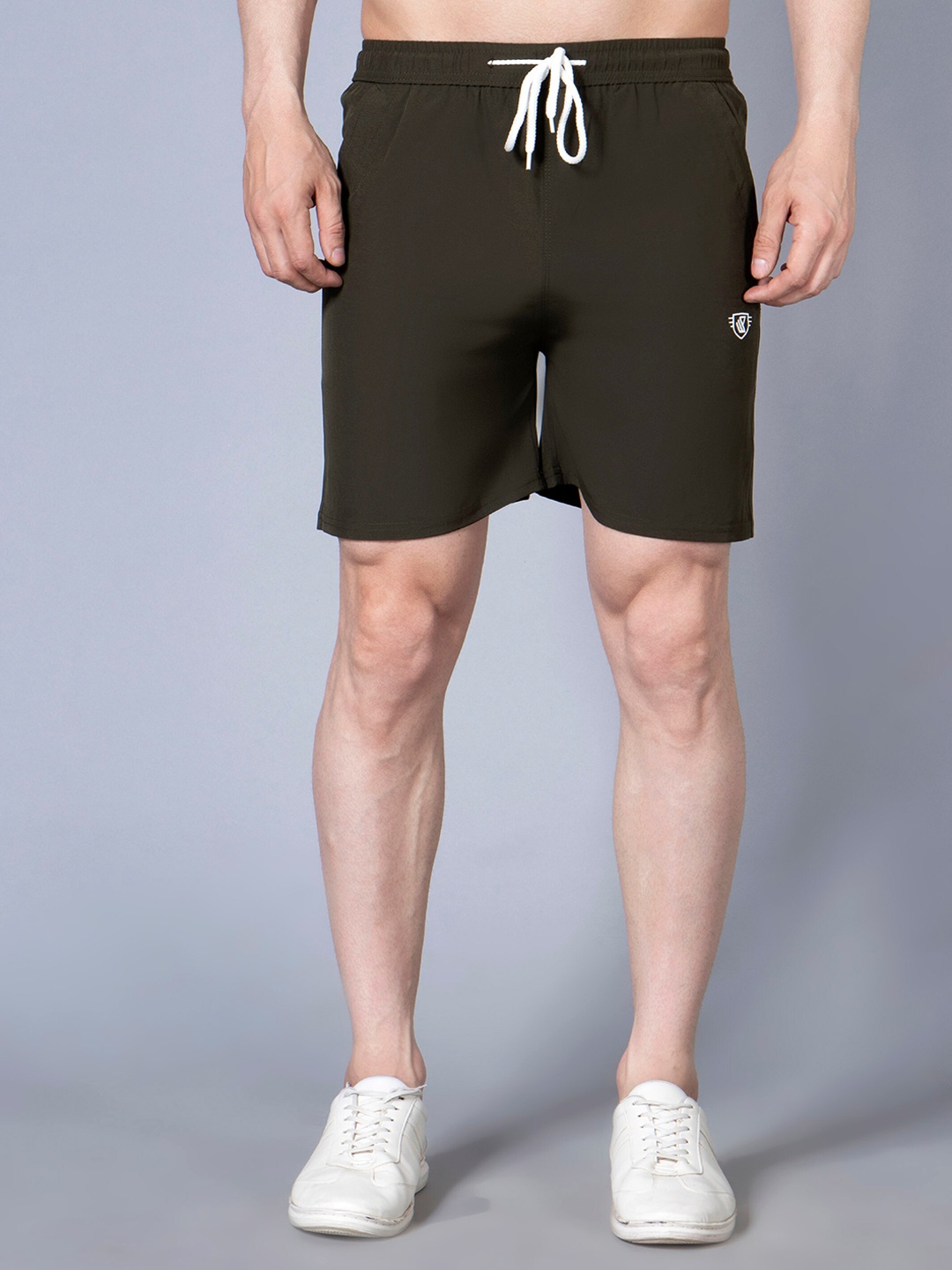 

WE PERFECT Men Sports Shorts, Olive