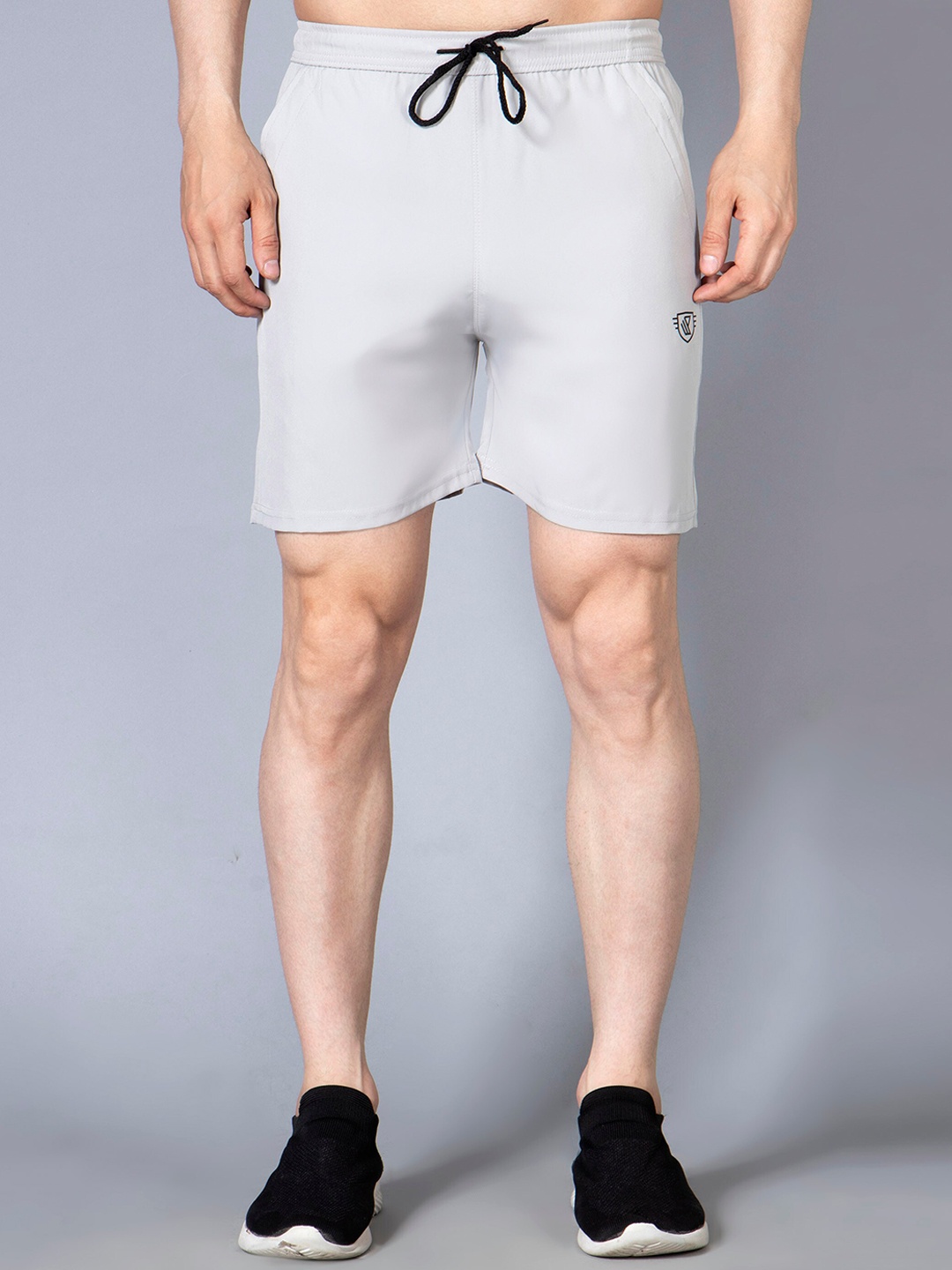 

WE PERFECT Men Mid-Rise Shorts, Grey
