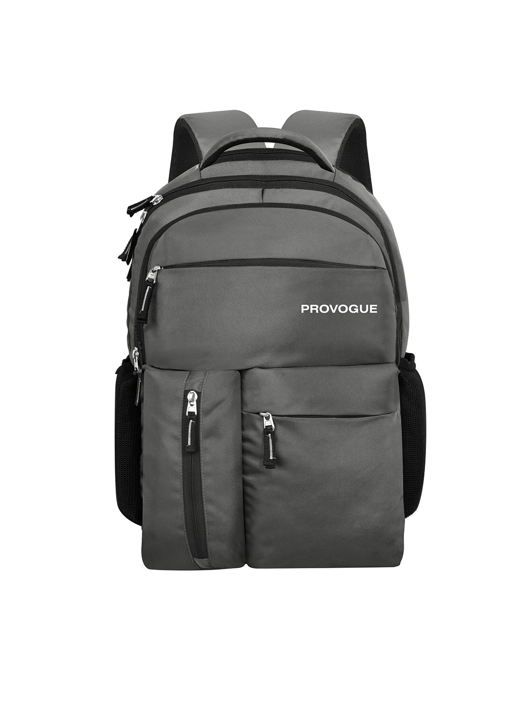 

Provogue Unisex Brand Logo Printed Up To 16 Inch Ergonomic Backpack, Grey