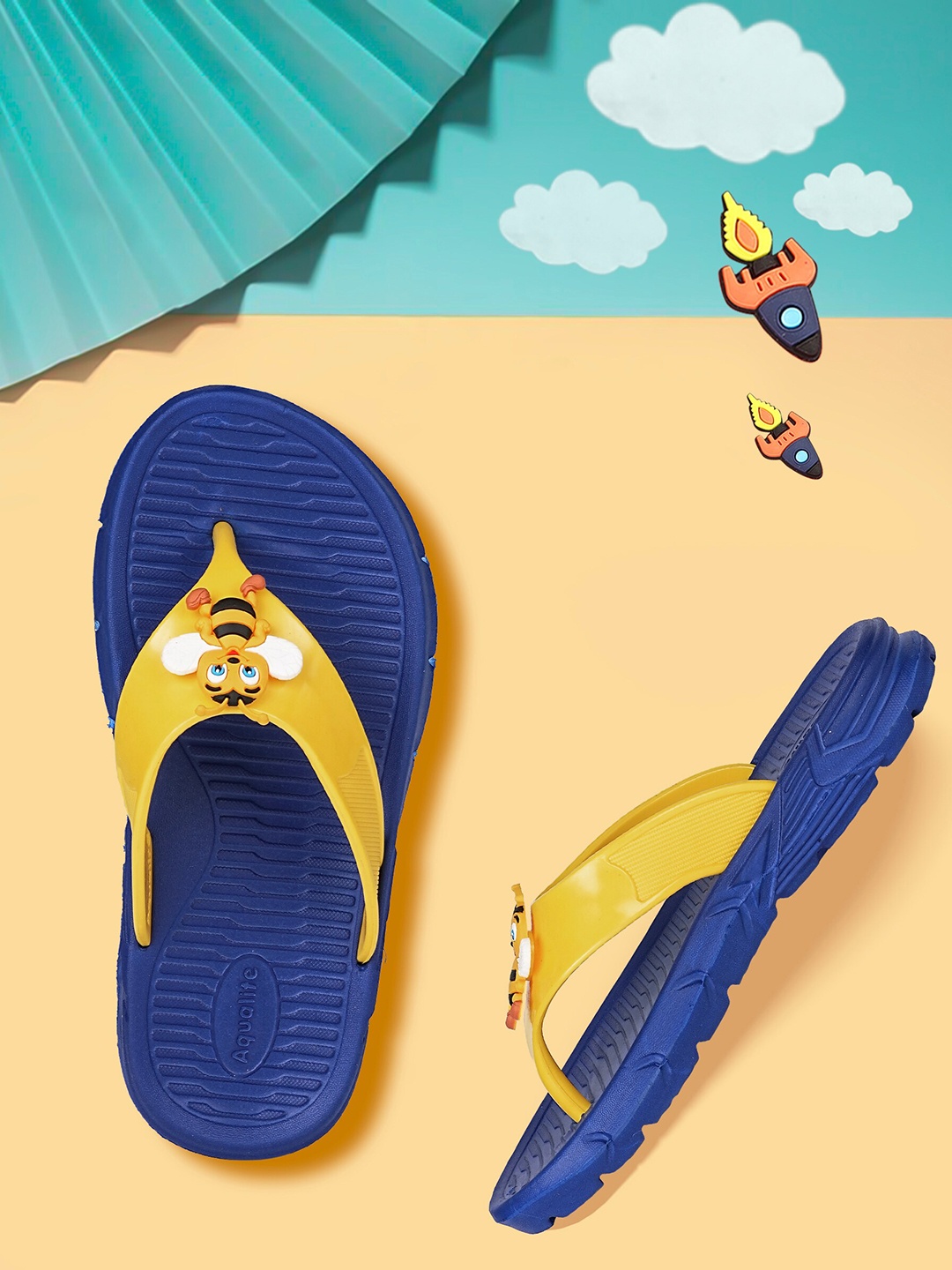 

Aqualite Kids Bee Featherweight Thong Flip-Flops, Blue