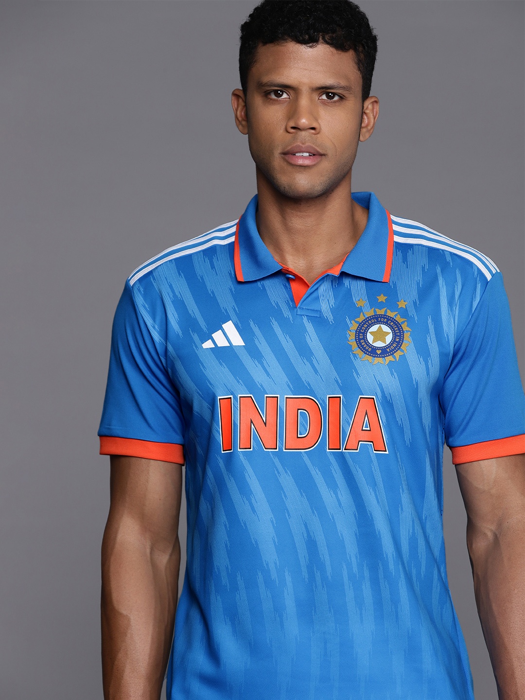 

ADIDAS India Cricket ODI Replica Jersey, Blue
