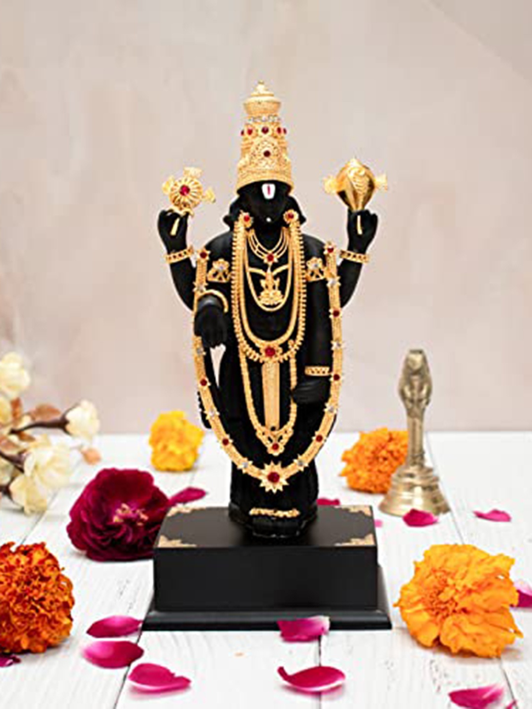 

Perpetual Black Shri Tirupati Balaji Showpiece