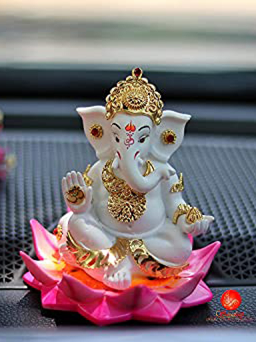 

Perpetual White & Gold Plated Ganesh Showpiece