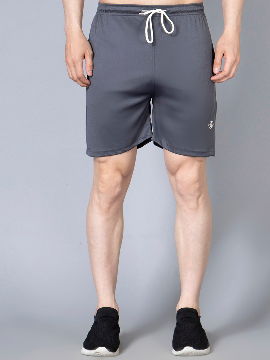 

WE PERFECT Men Mid-Rise Sports Shorts, Navy blue