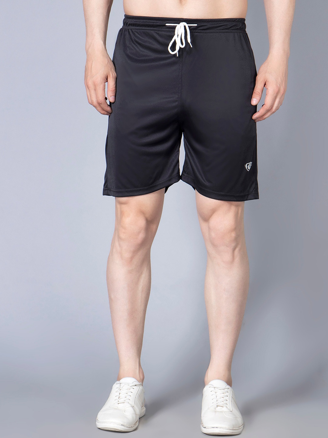 

WE PERFECT Men Mid-Rise Shorts, Black