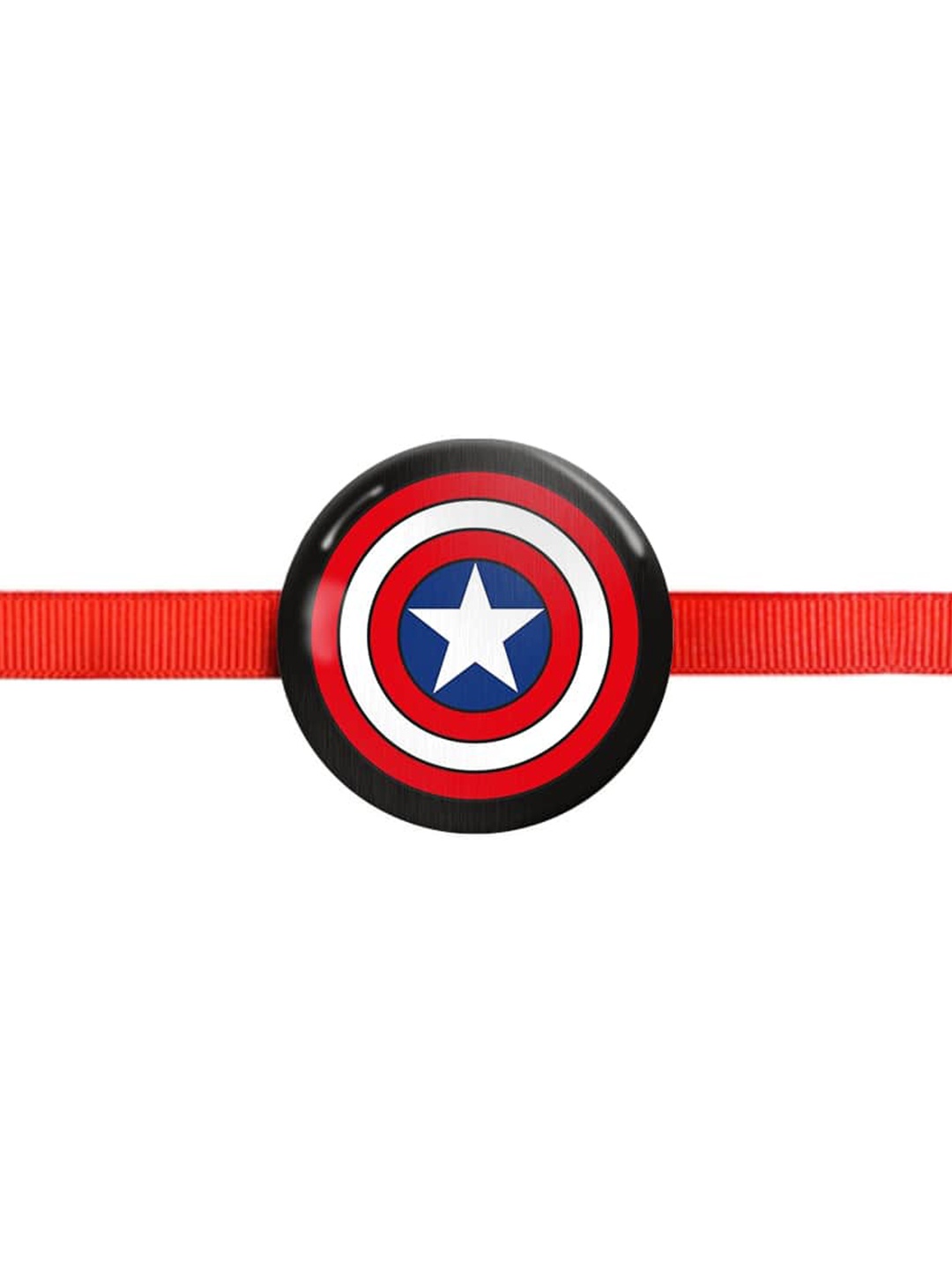 

The Art People Unisex Captain America Rakhi, Red
