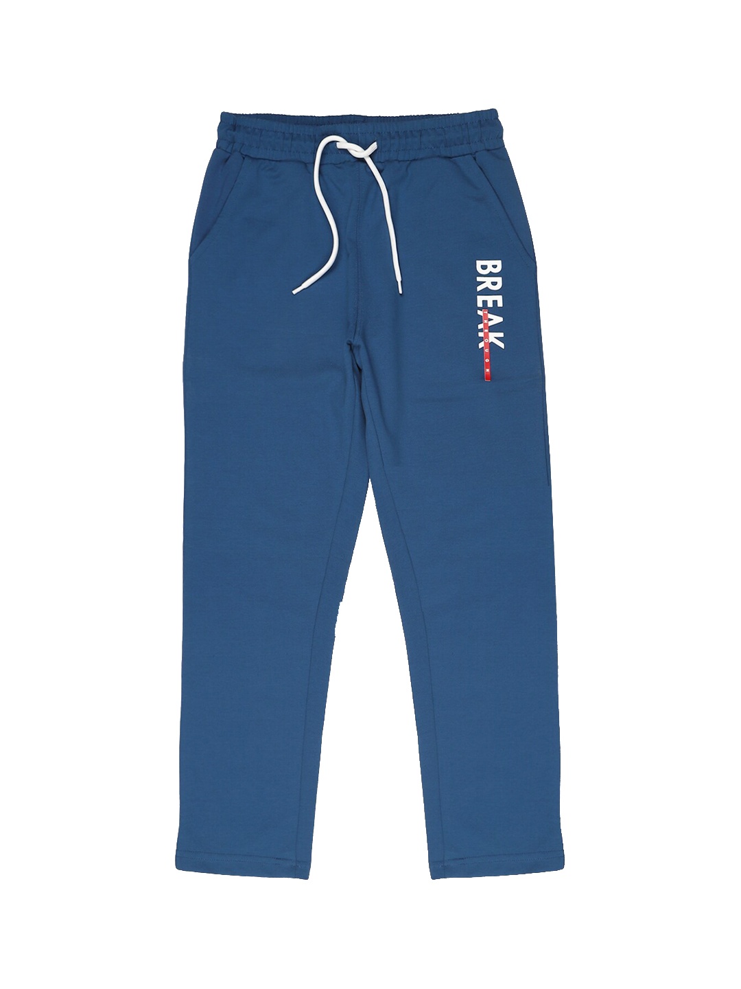 

Provogue Boys Mid Rise Cotton Track Pants, Blue