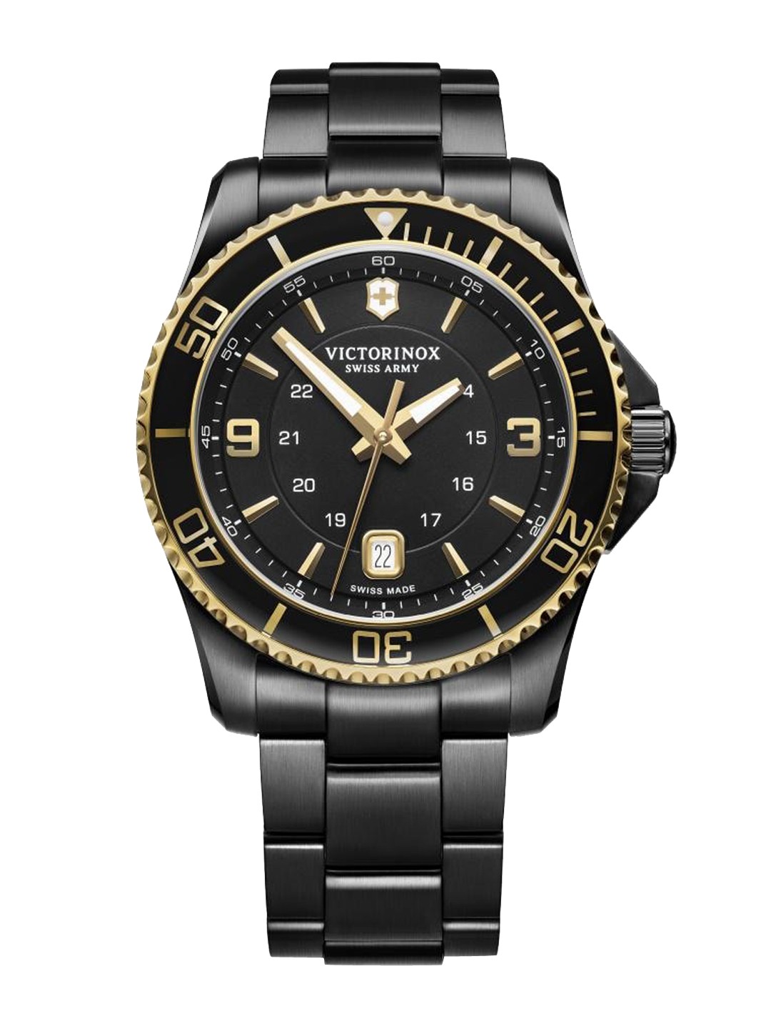 

Victorinox Men Bracelet Style Straps Analogue Watch 241884, Black
