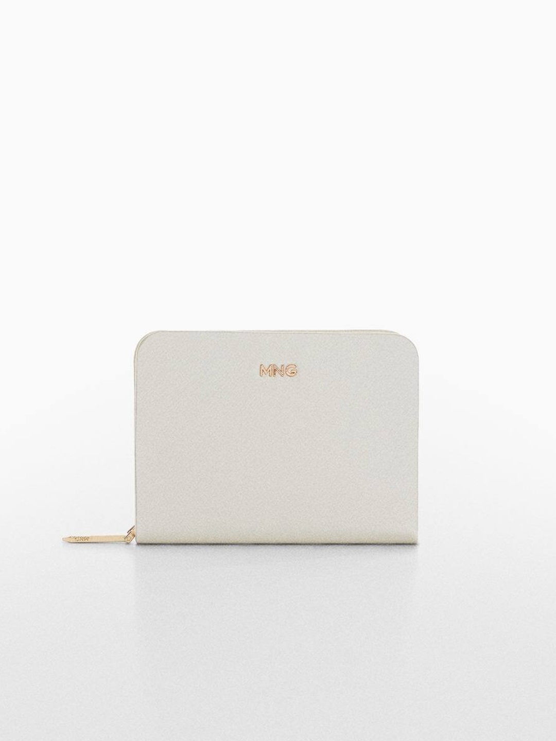 

MANGO Women Zip Around Wallet, White
