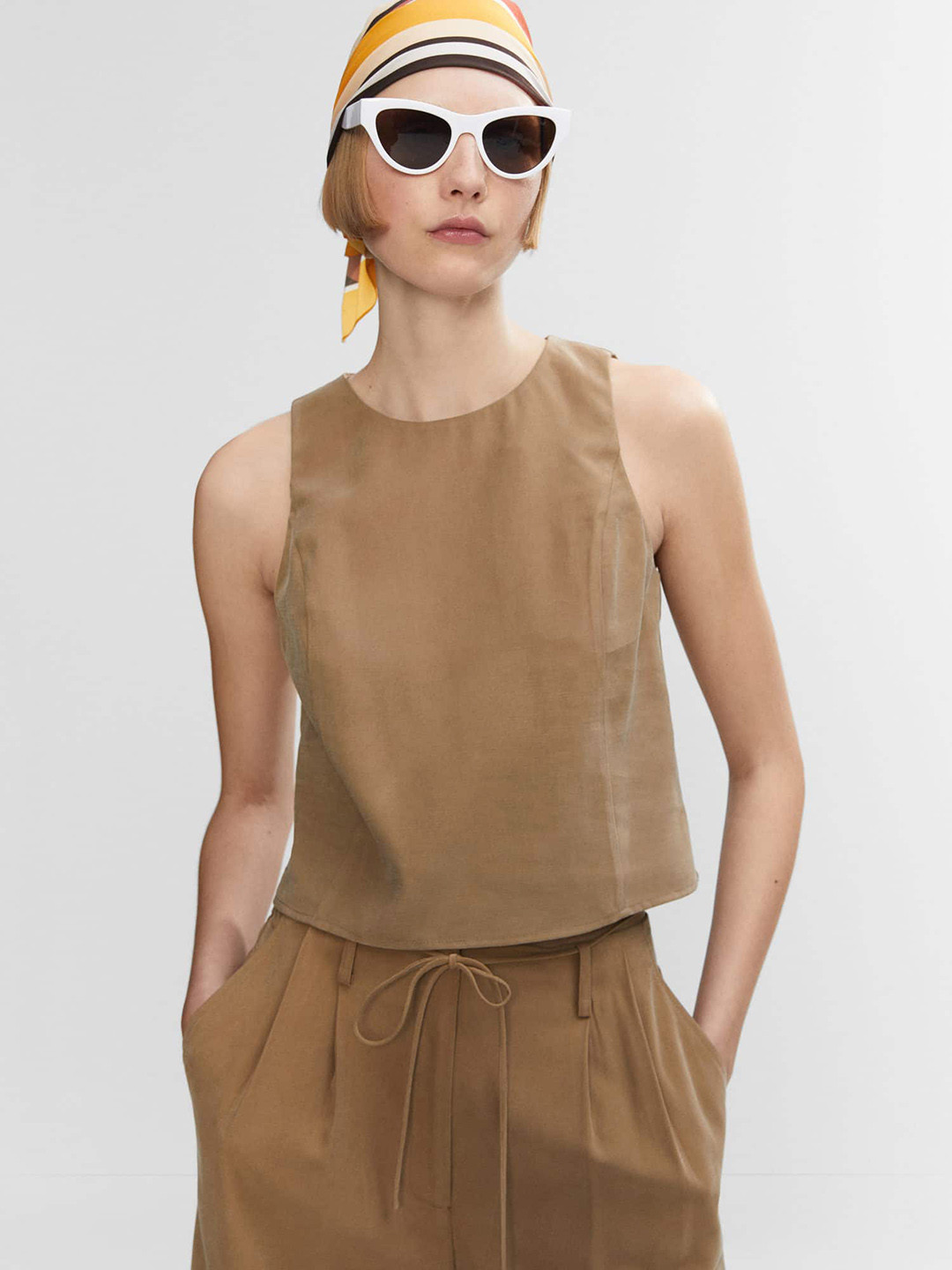 

MANGO Solid Top, Brown