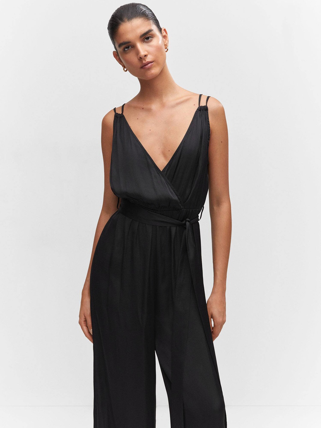 

MANGO Basic Jumpsuit, Black