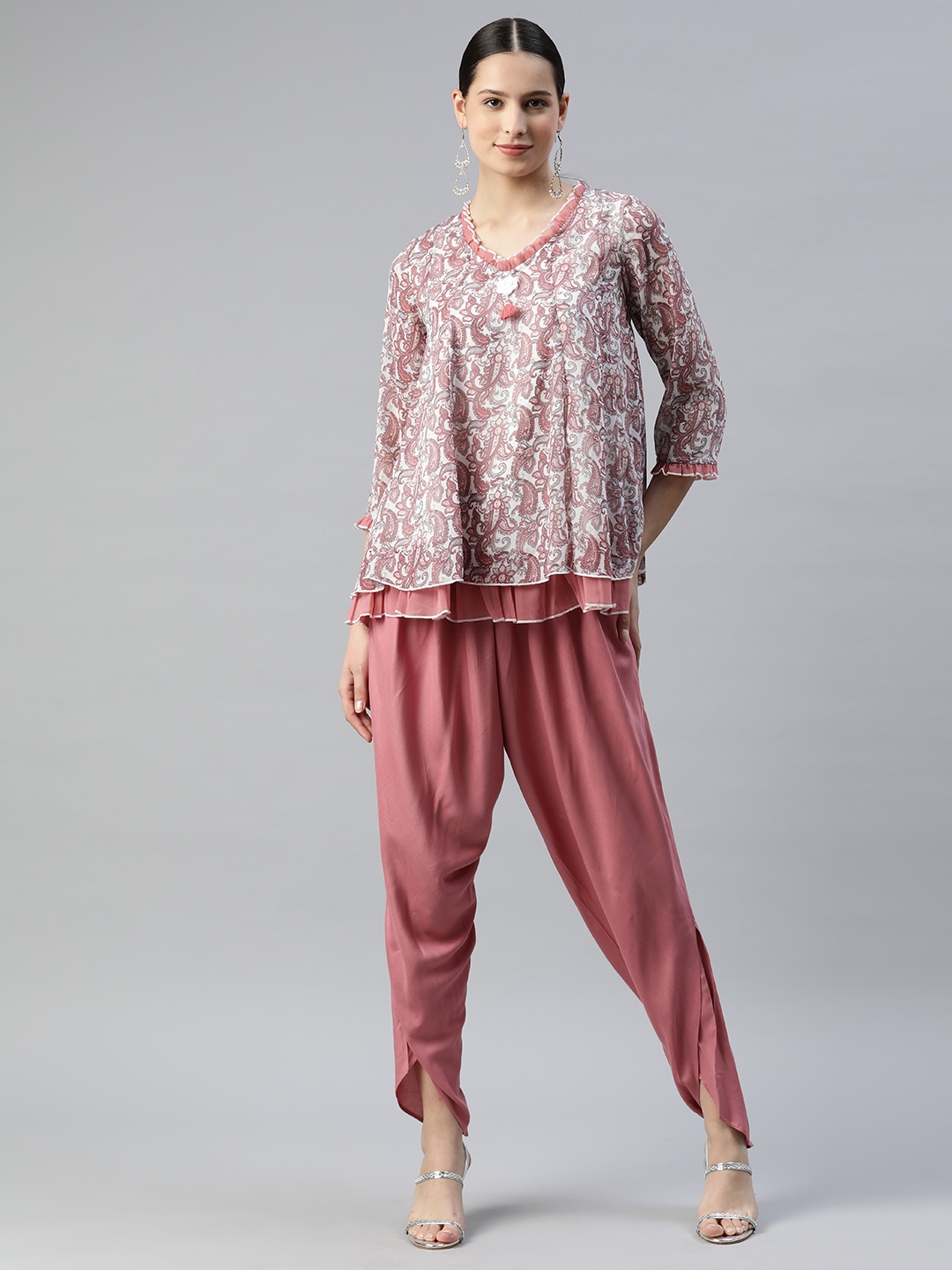 

Nayam By Lakshita Women Printed Co-Ords, Pink