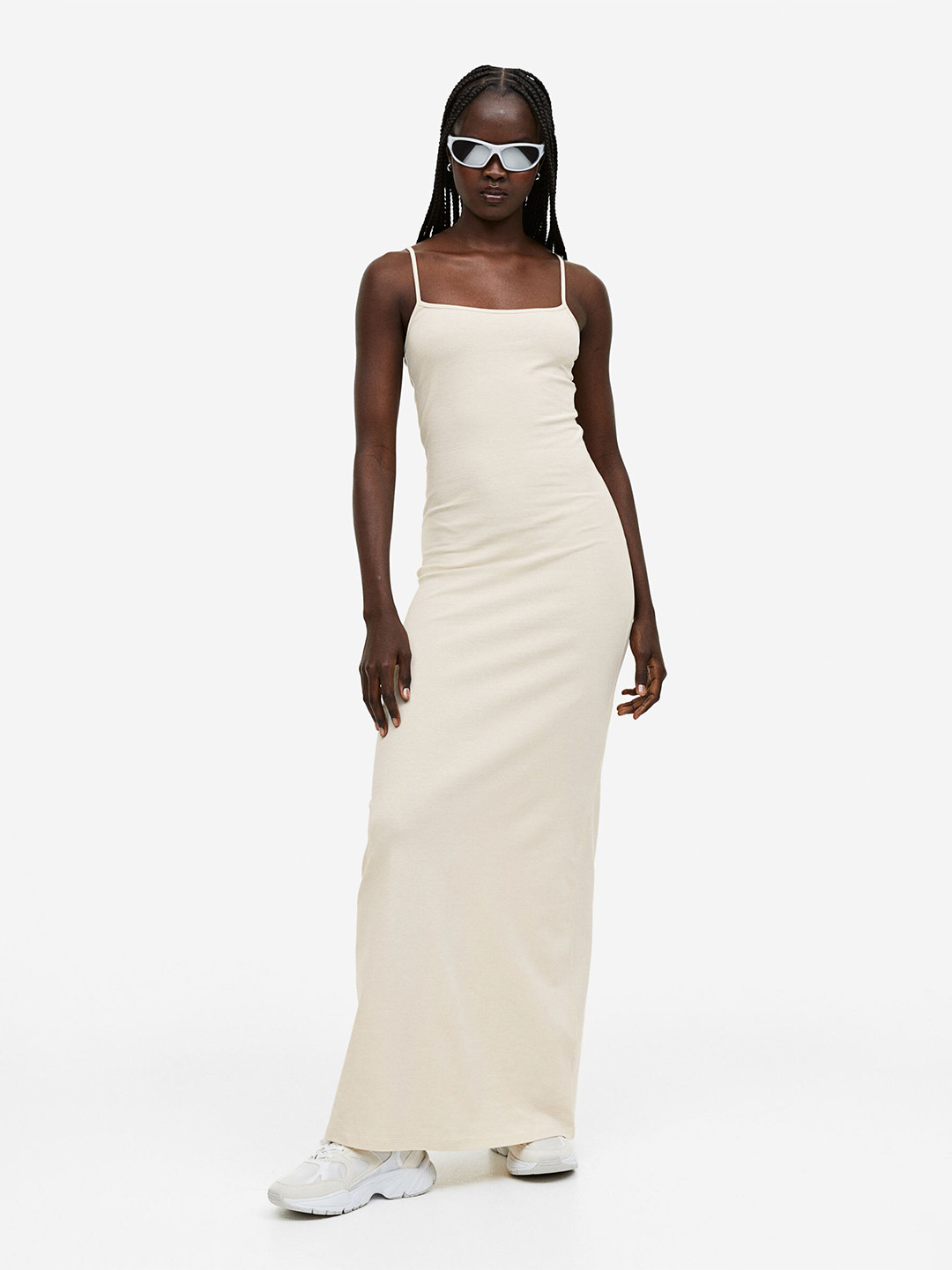 

H&M Jersey Bodycon Dress, Beige