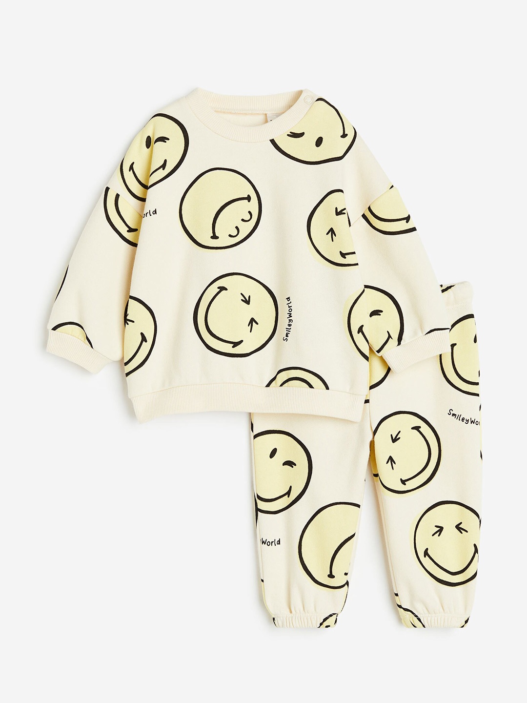 

H&M Boys 2-Piece Sweatshirt Set, Beige