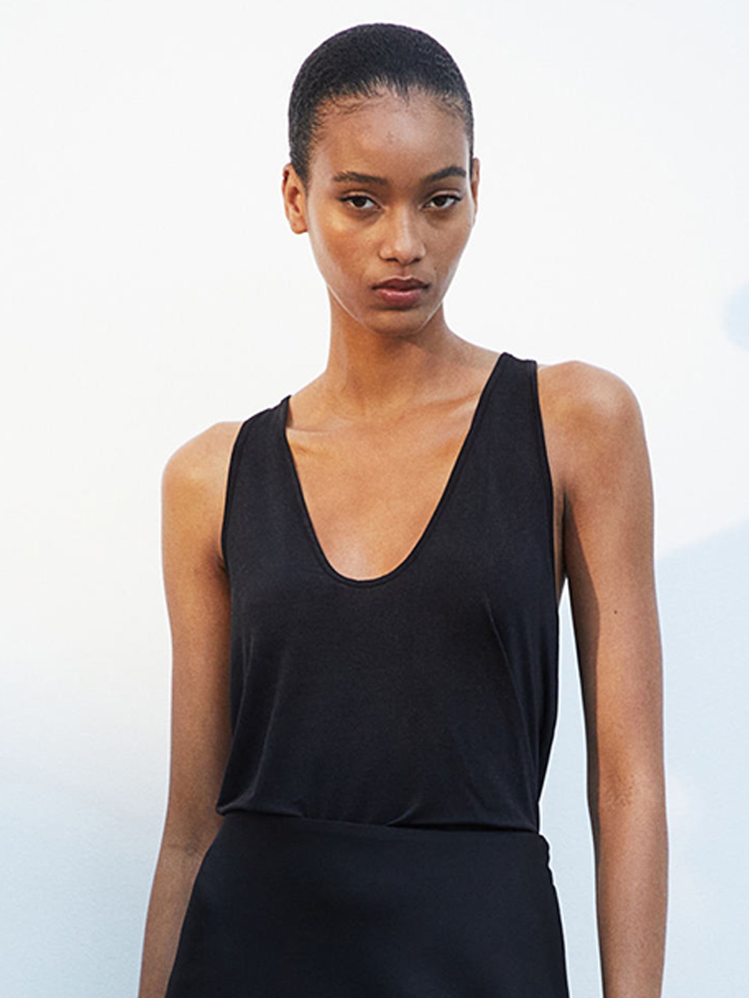 

H&M Vest Top, Black