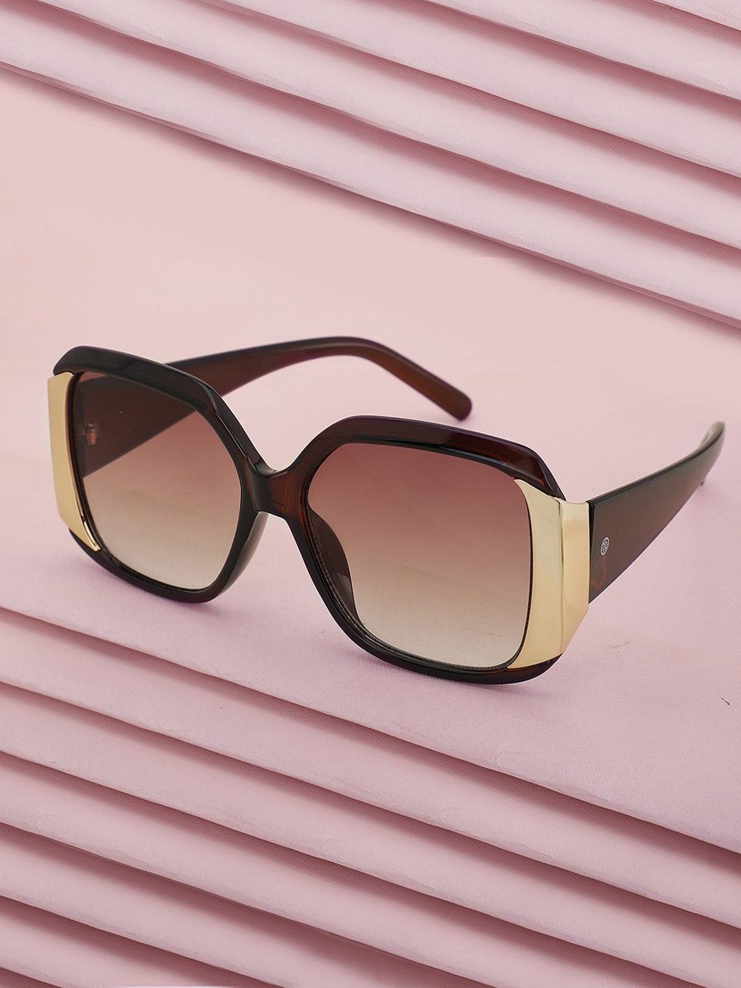 

Carlton London Women Oversized Sunglasses with UV Protected Lens - CLSW178, Brown
