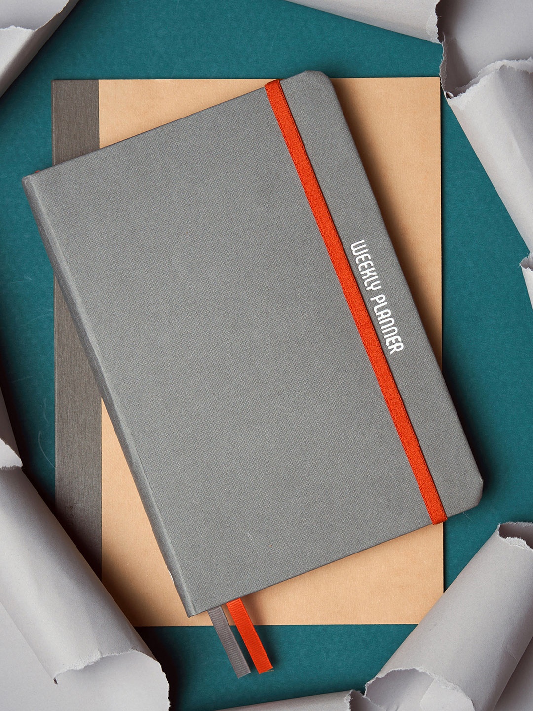 

Doodle Hardbound A5 Undated Weekly Planner, Grey