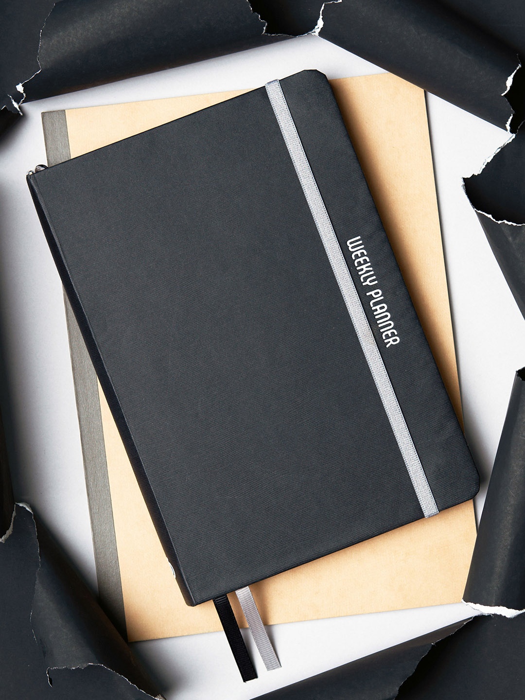 

Doodle Hardbound A5 Undated Weekly Planner, Black
