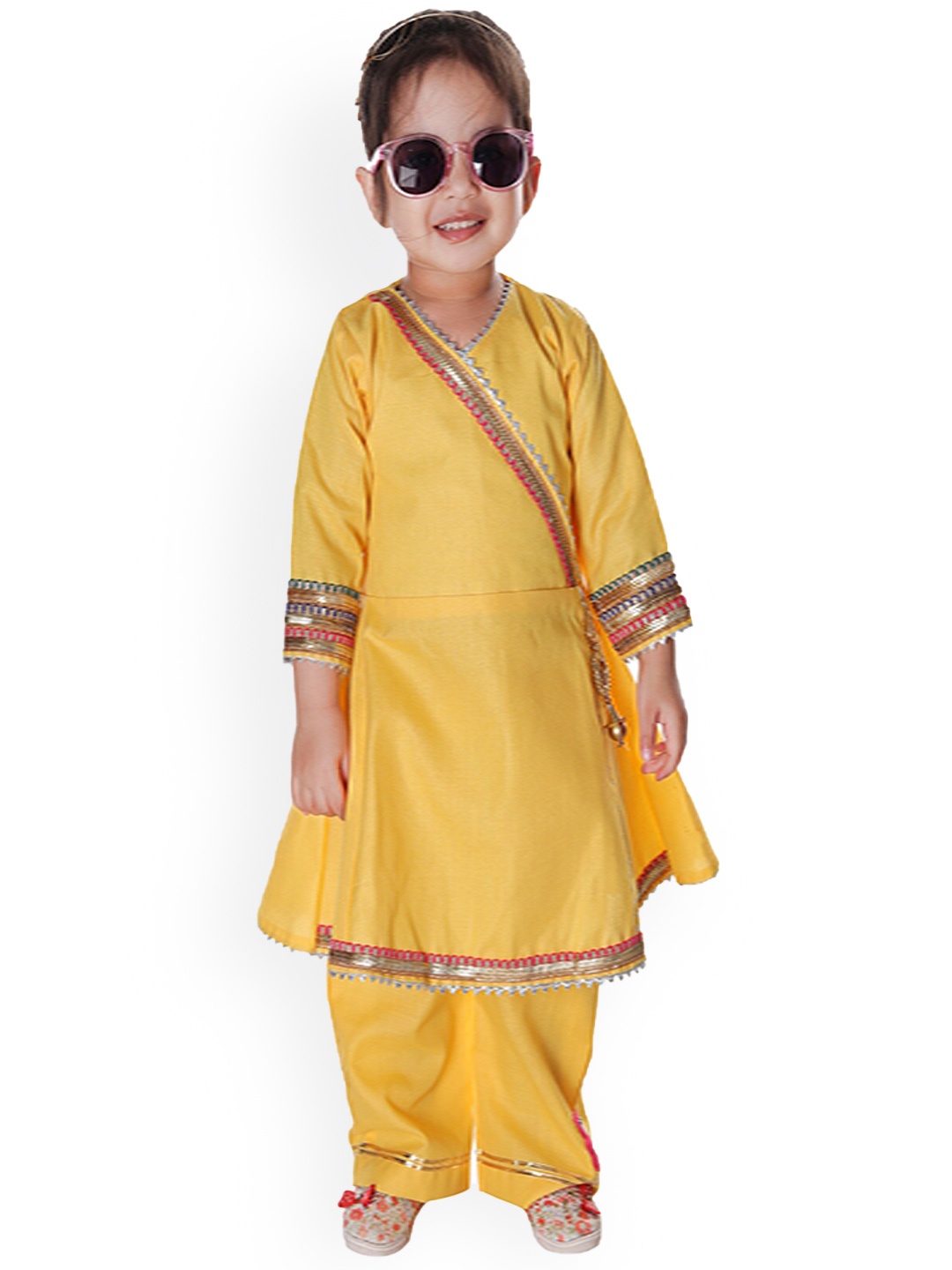 

BAESD A-Line Kurta With Trouser, Yellow