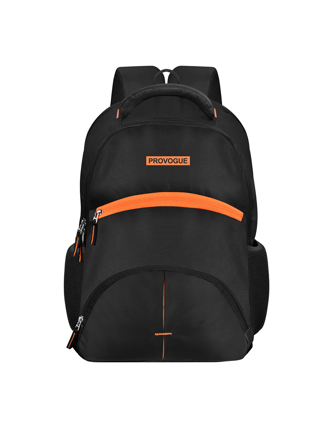 

Provogue Unisex Brand Logo Backpack- 40.6 cm, Black