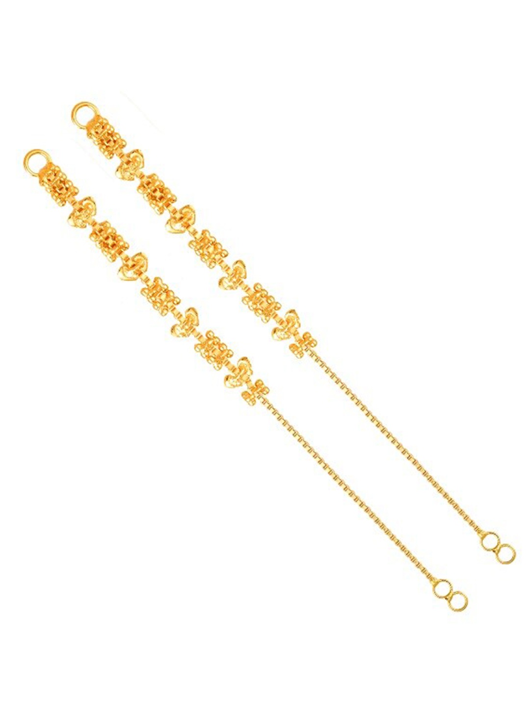 

Vighnaharta Gold-Plated Ear Cuff Ear Chain