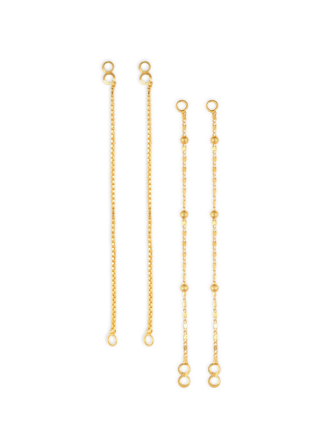 

Vighnaharta Set Of 2 Gold-Plated Ear Chains