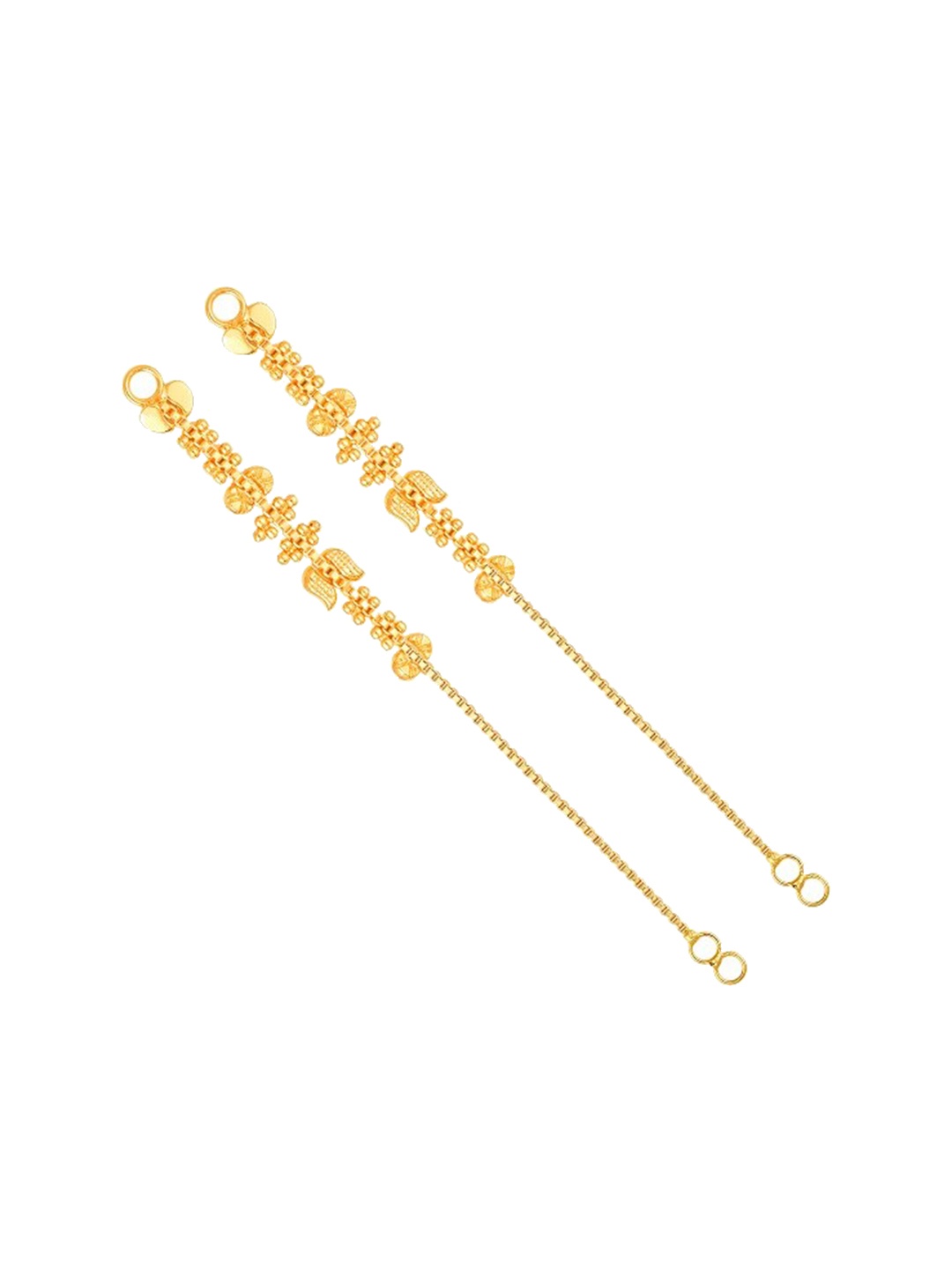 

Vighnaharta Gold-Plated Geometric Drop Earrings
