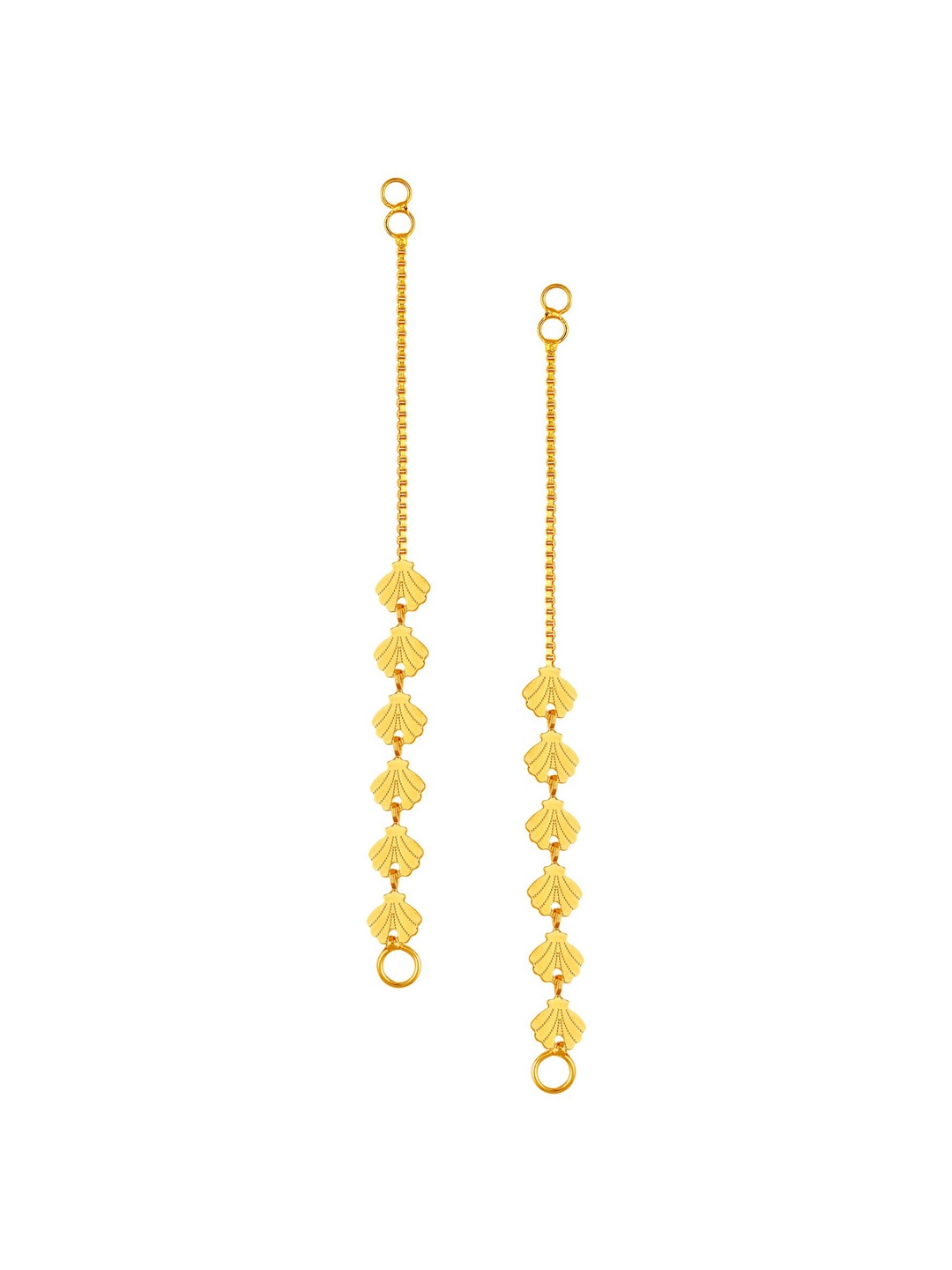 

Vighnaharta Gold-Plated Floral Ear Cuff Earrings