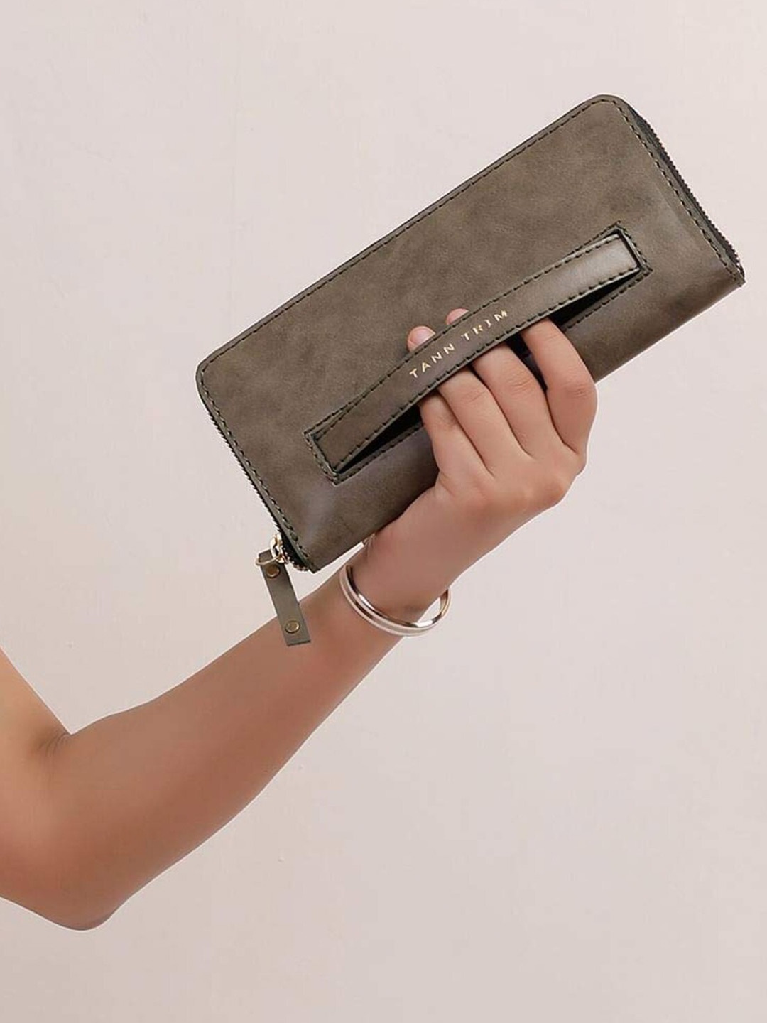 

TANN TRIM Leaf Wallet, Olive