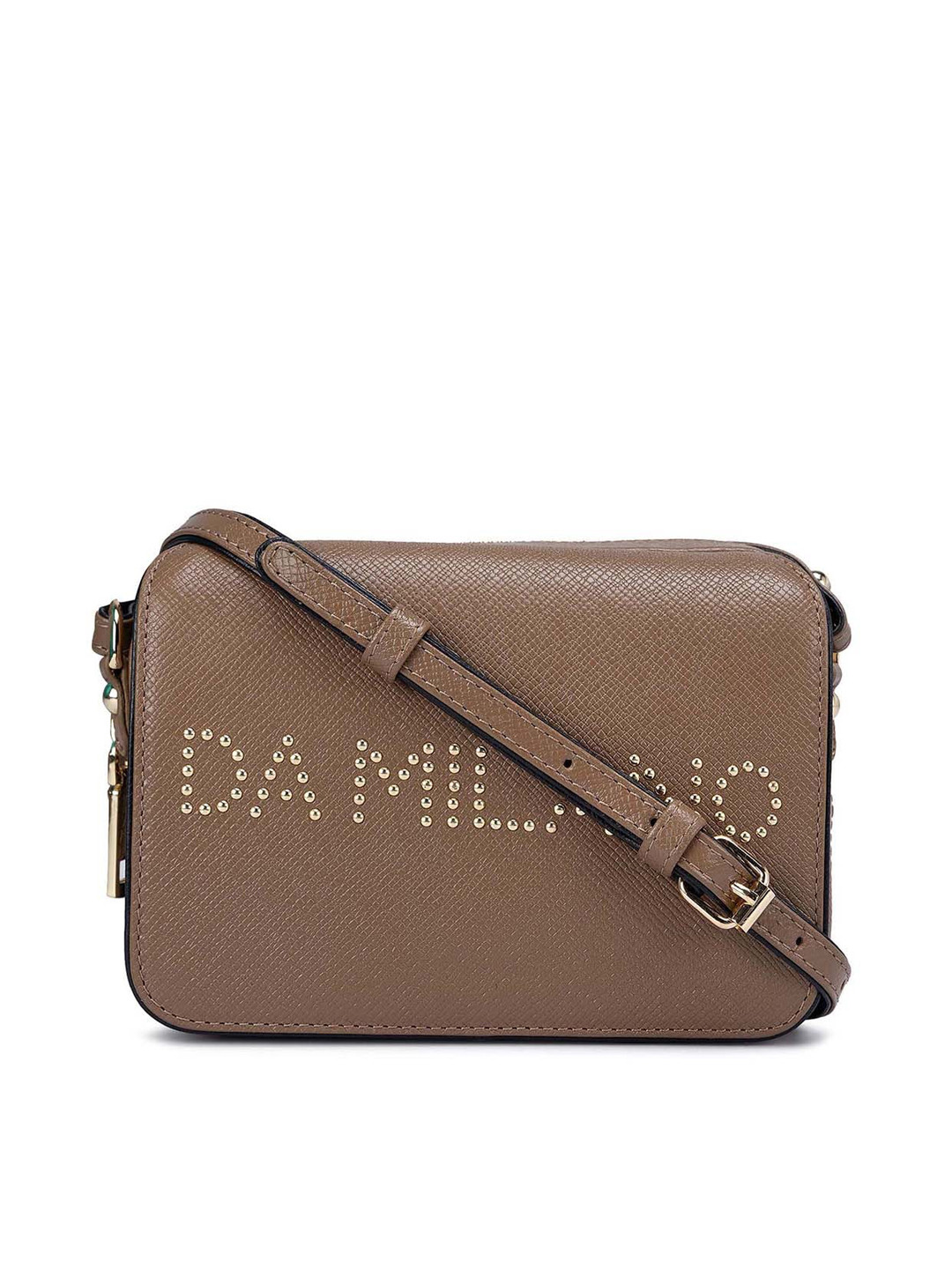 

Da Milano Embellished Leather Sling Bag, Brown