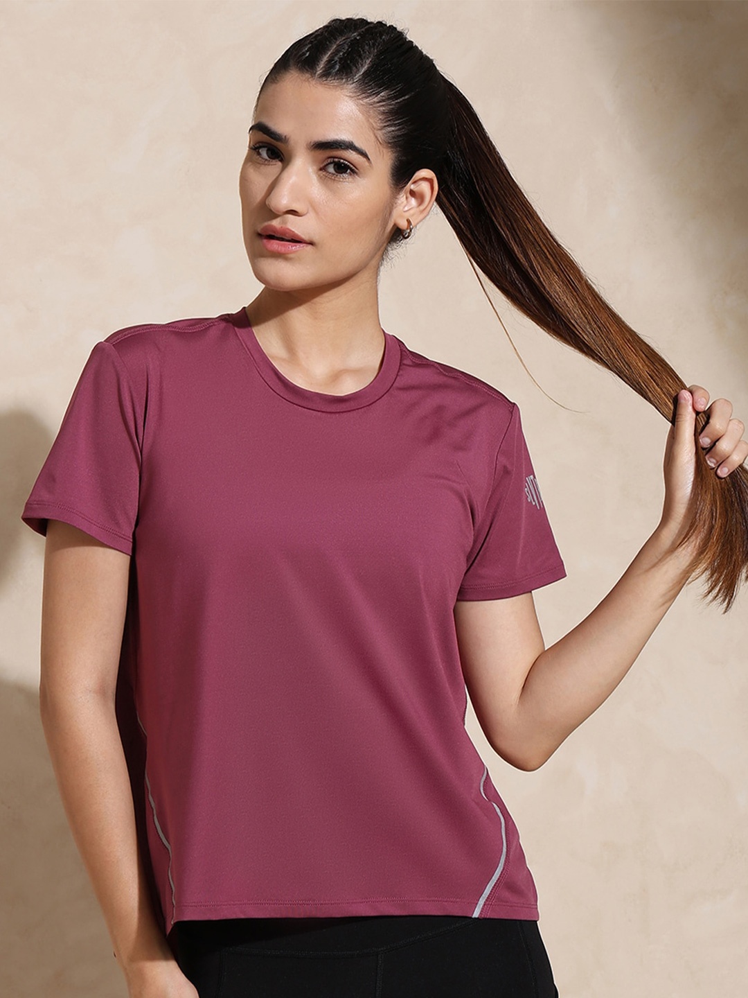 

Silvertraq Round Neck Relaxed Fit Anti Odour T-shirt, Mauve
