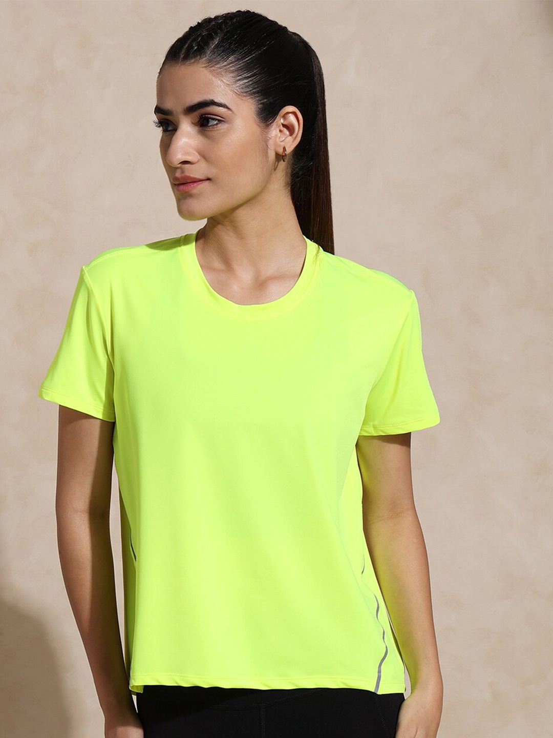 

Silvertraq Round Neck Relaxed Fit Anti Odour T-shirt, Yellow