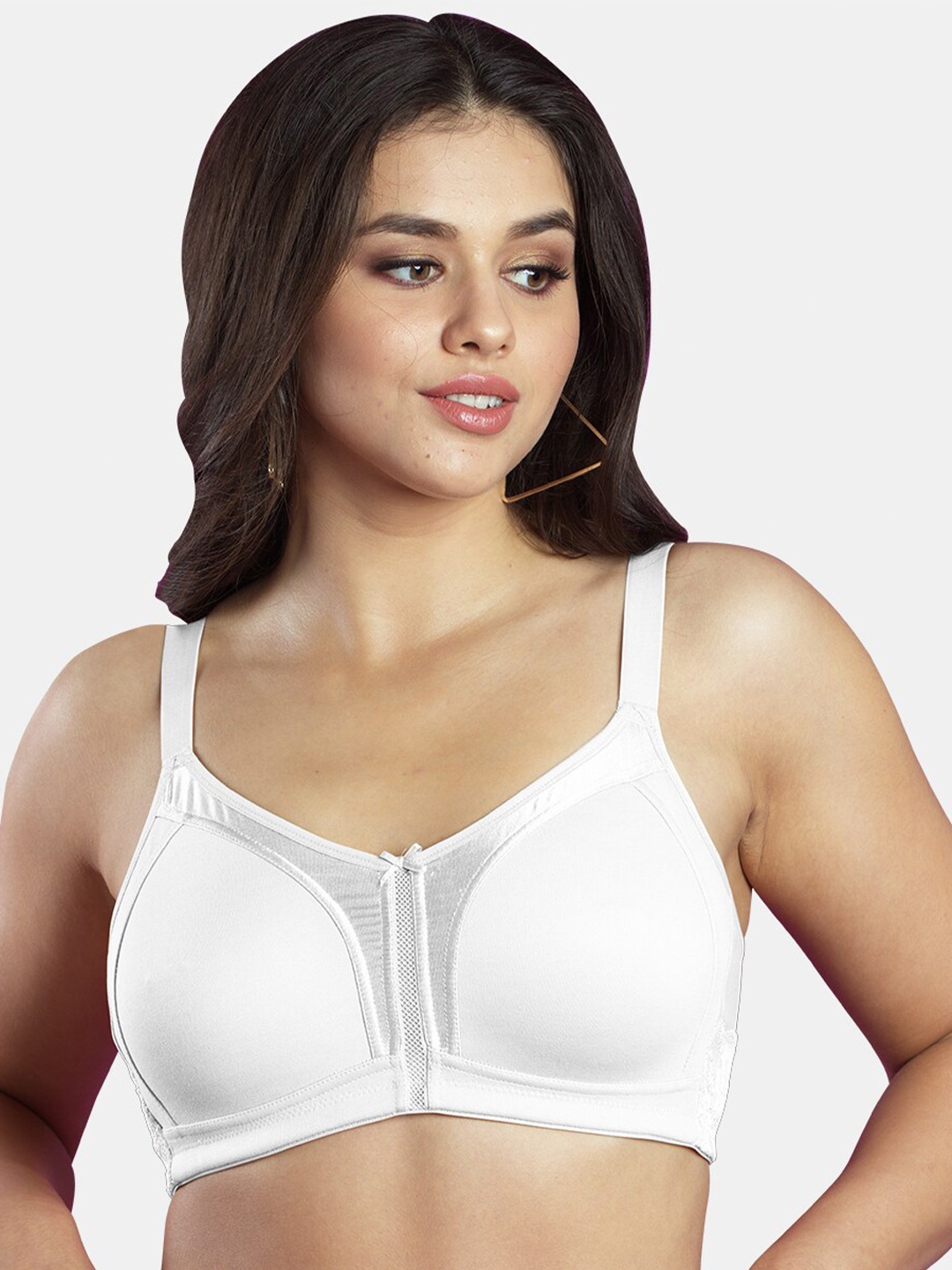 

Dazzle Full Coverage Non Padded Cotton Everyday Bra With All Day Comfort, White
