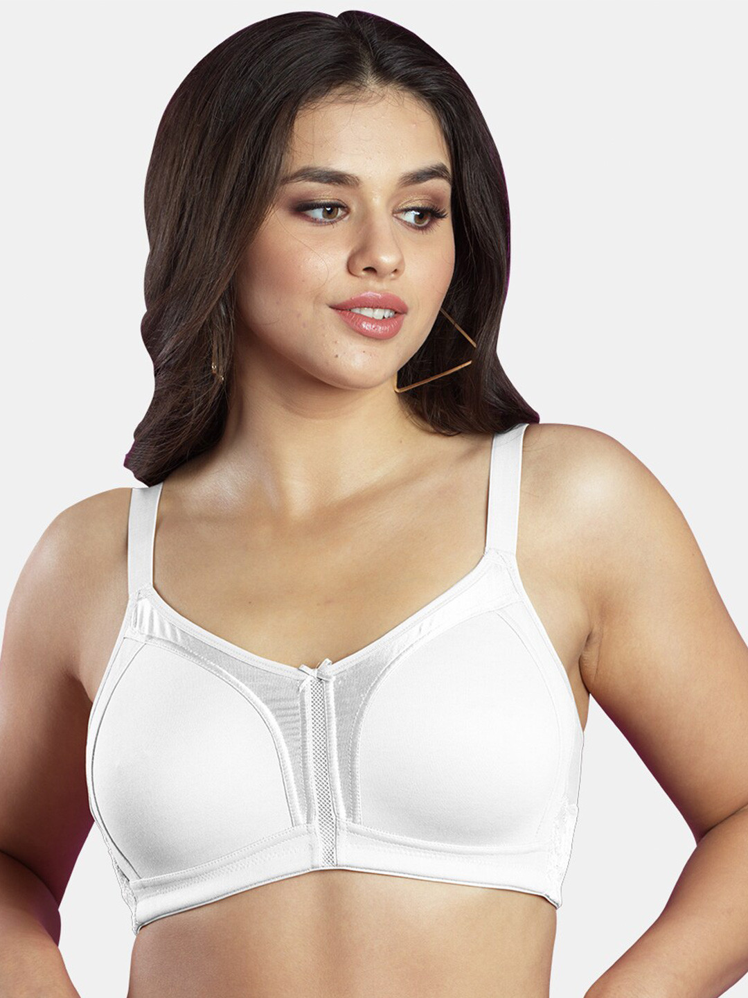

Dazzle Non Padded Bra Full Coverage Cotton Everyday Bra, White
