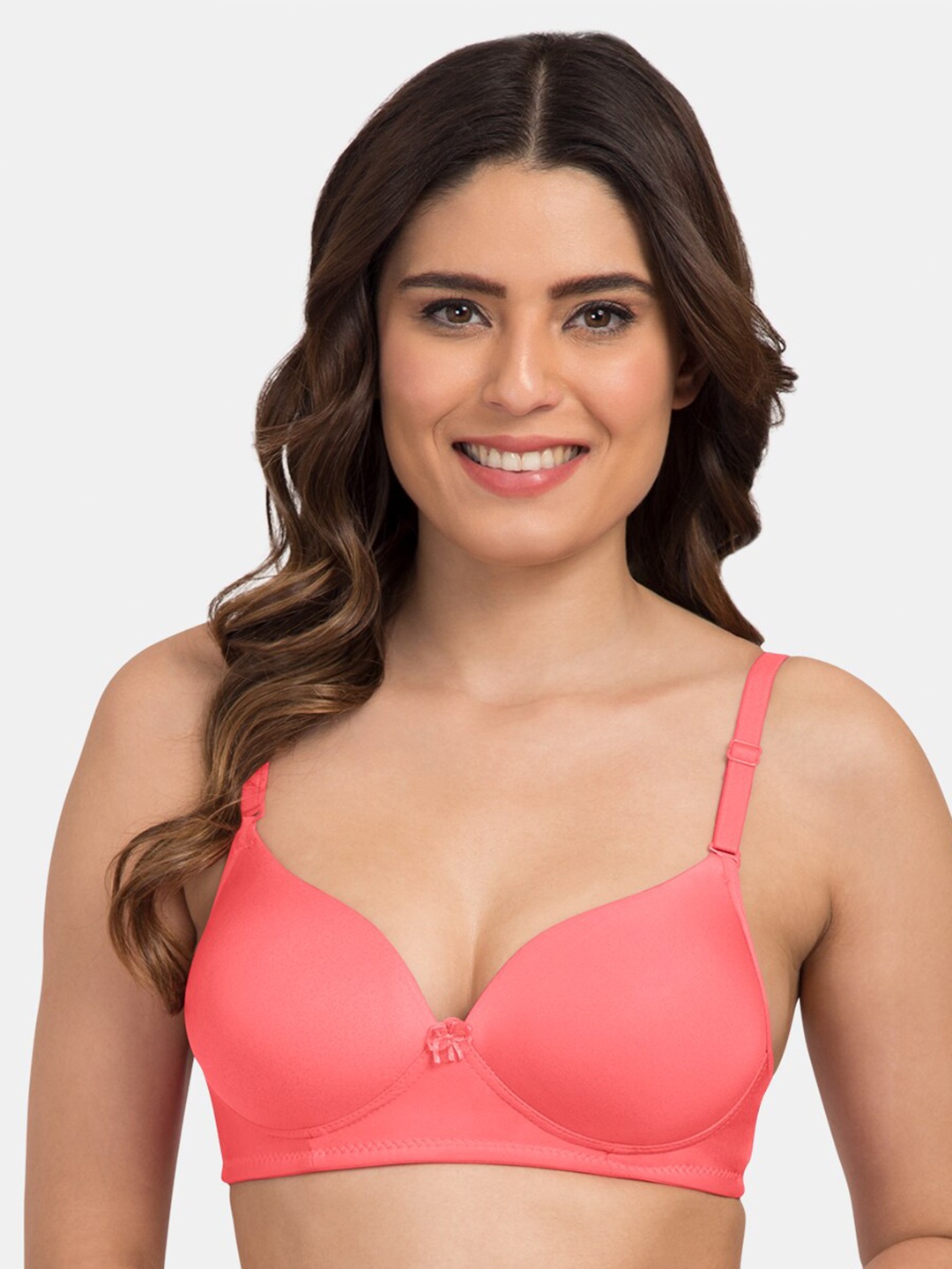 

Tweens Heavily Padded Medium Coverage T-shirt Bra, Coral