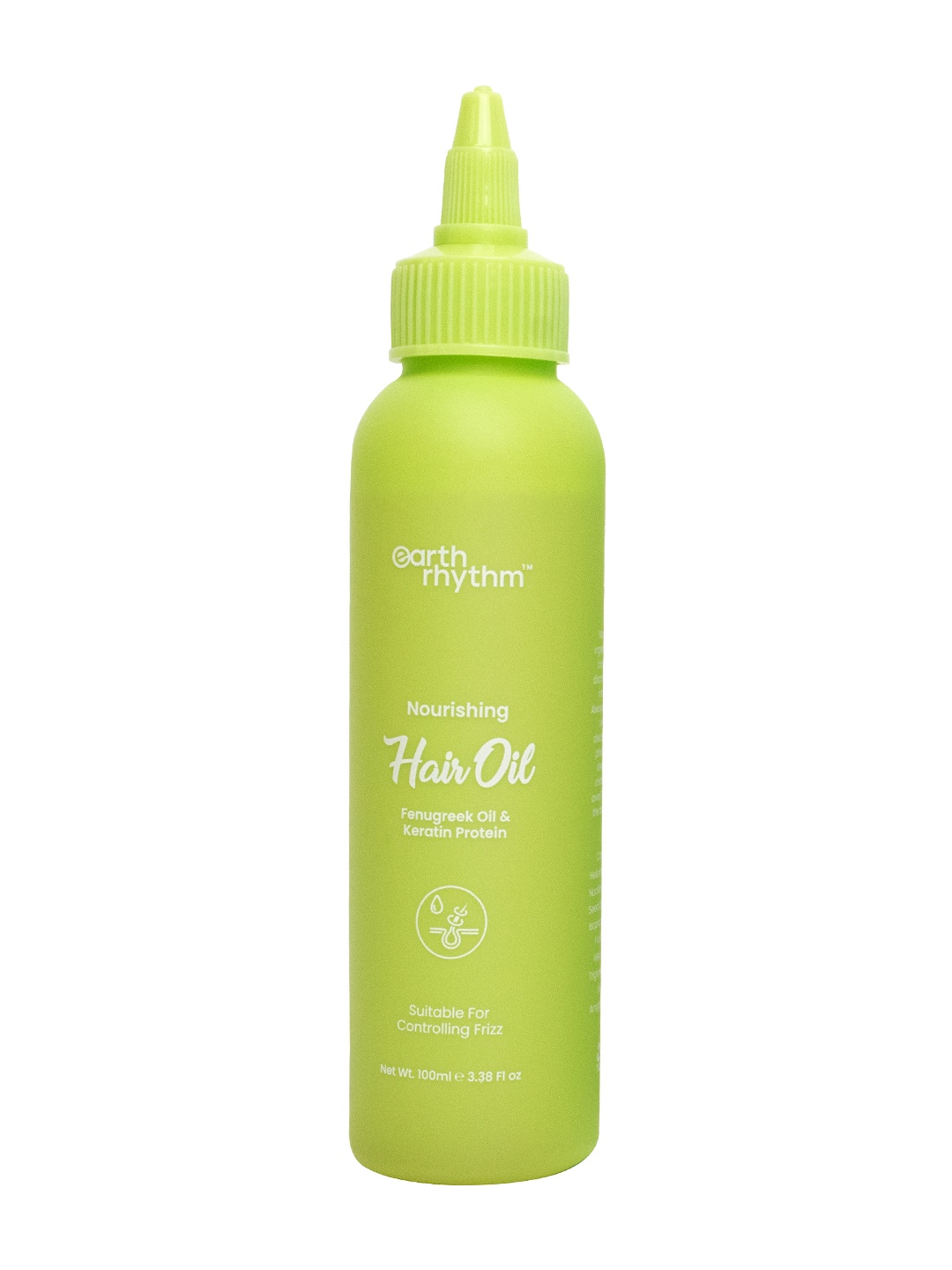 

Earth Rhythm Fenugreek Keratin Protein Hair Oil with Sweet Almond Oil - 100 ml, Green