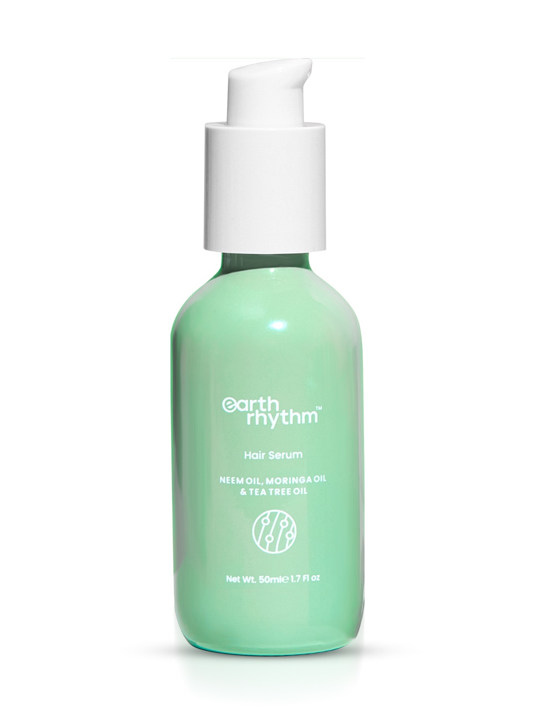 

Earth Rhythm Heal Hair Serum with Neem, Moringa & Tea Tree Oil - 50 ml, Green