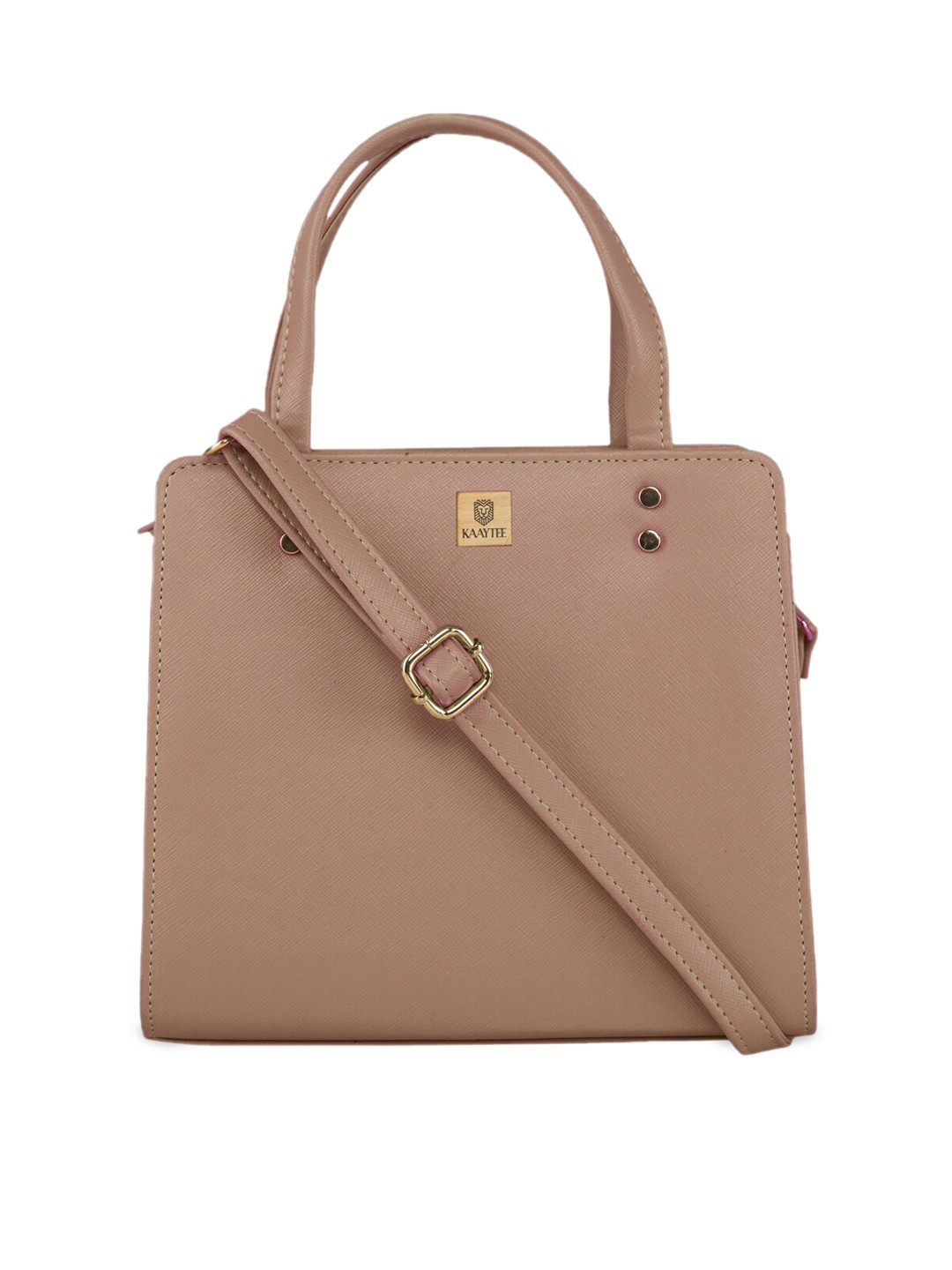 

KAAYTEE Structured Handheld Bag, Tan
