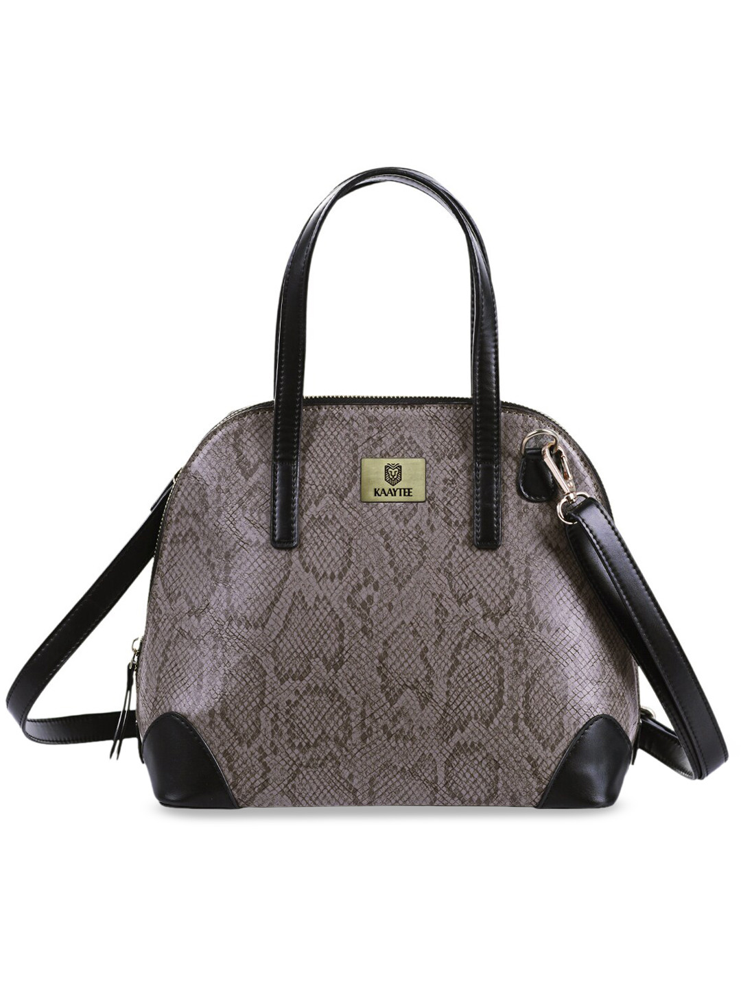 

KAAYTEE Animal Textured Structured Handheld Bag, Grey