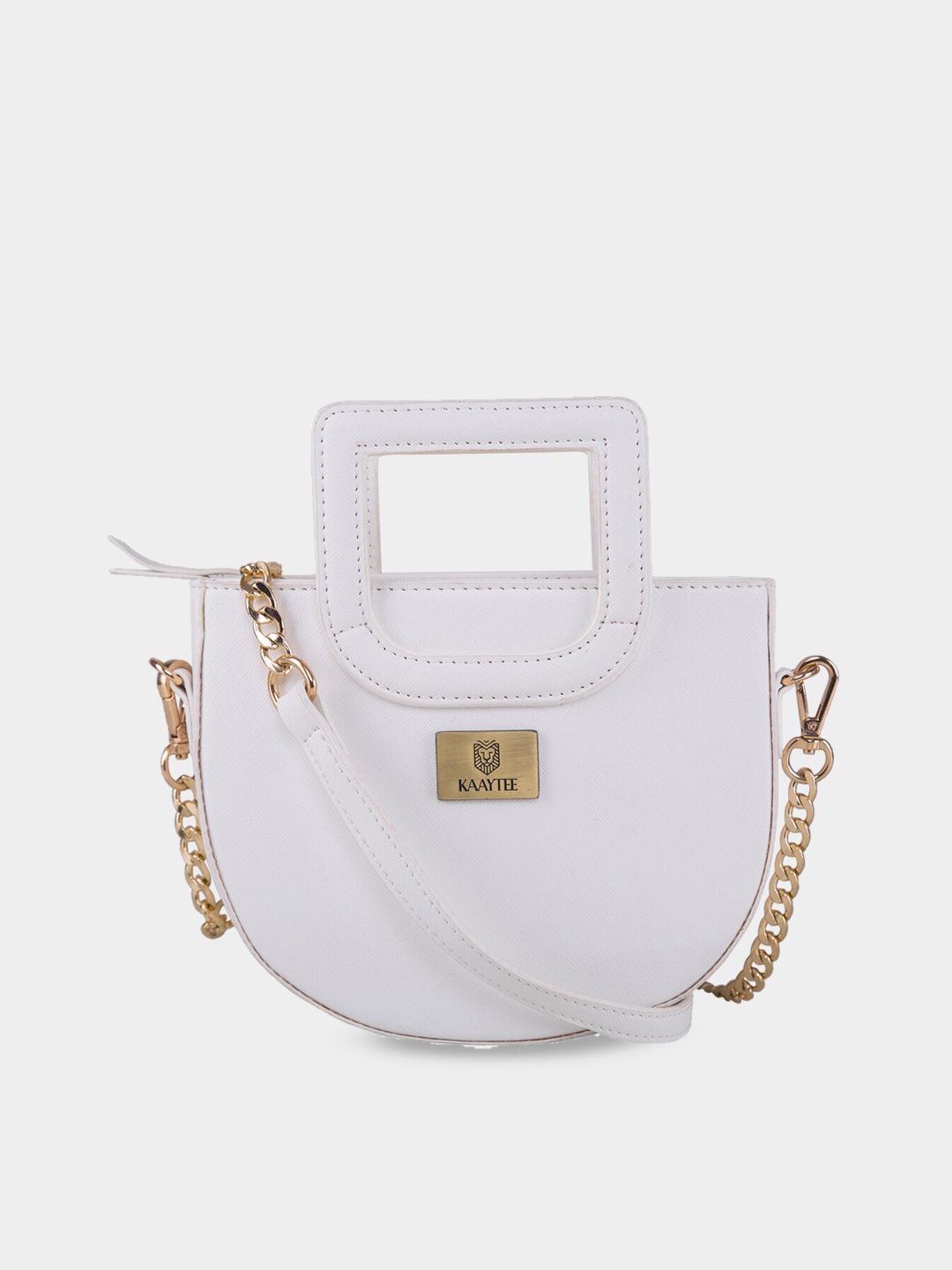 

KAAYTEE Half Moon Handheld Bag, White